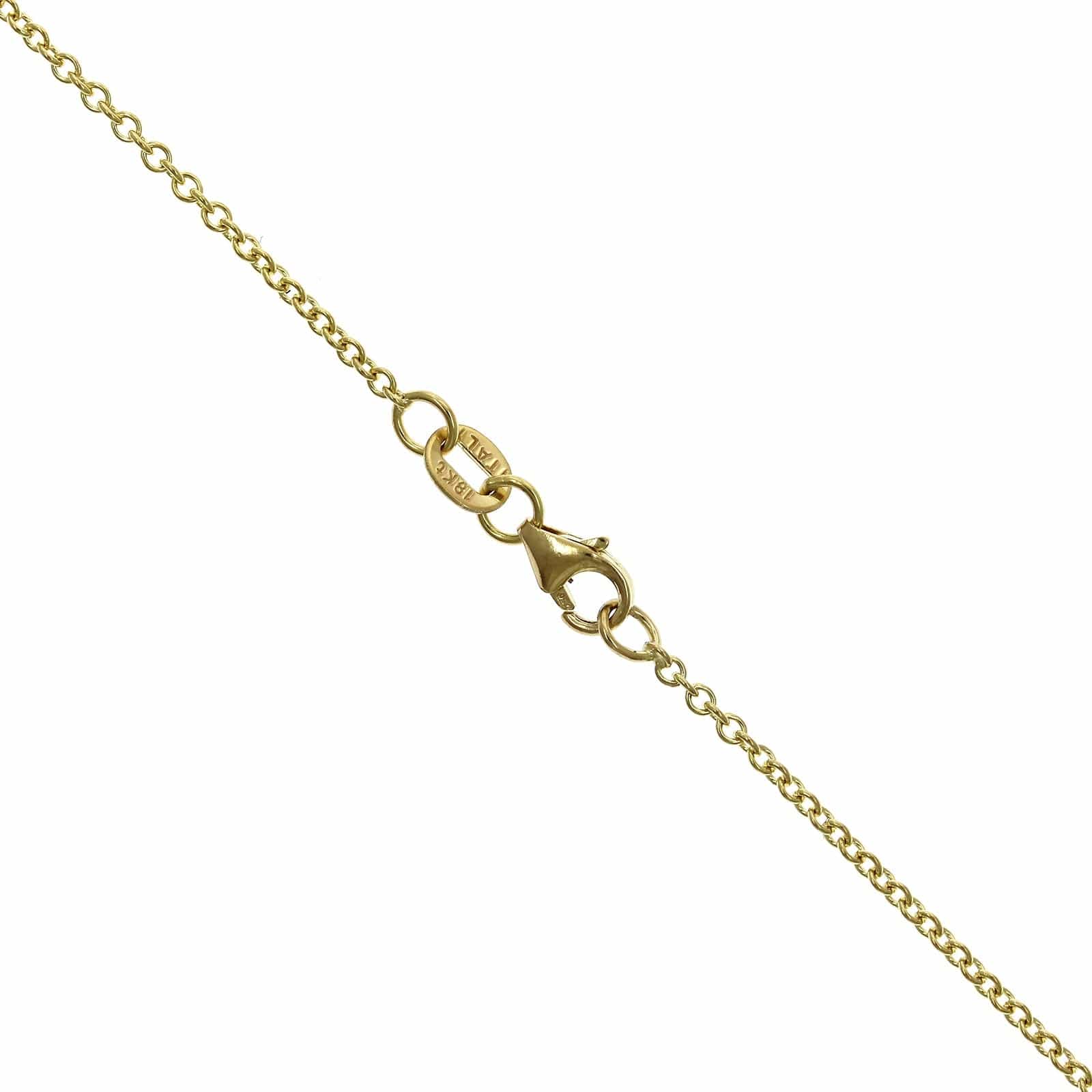 18K Yellow Gold Oval Amethyst Pendant - Image 3