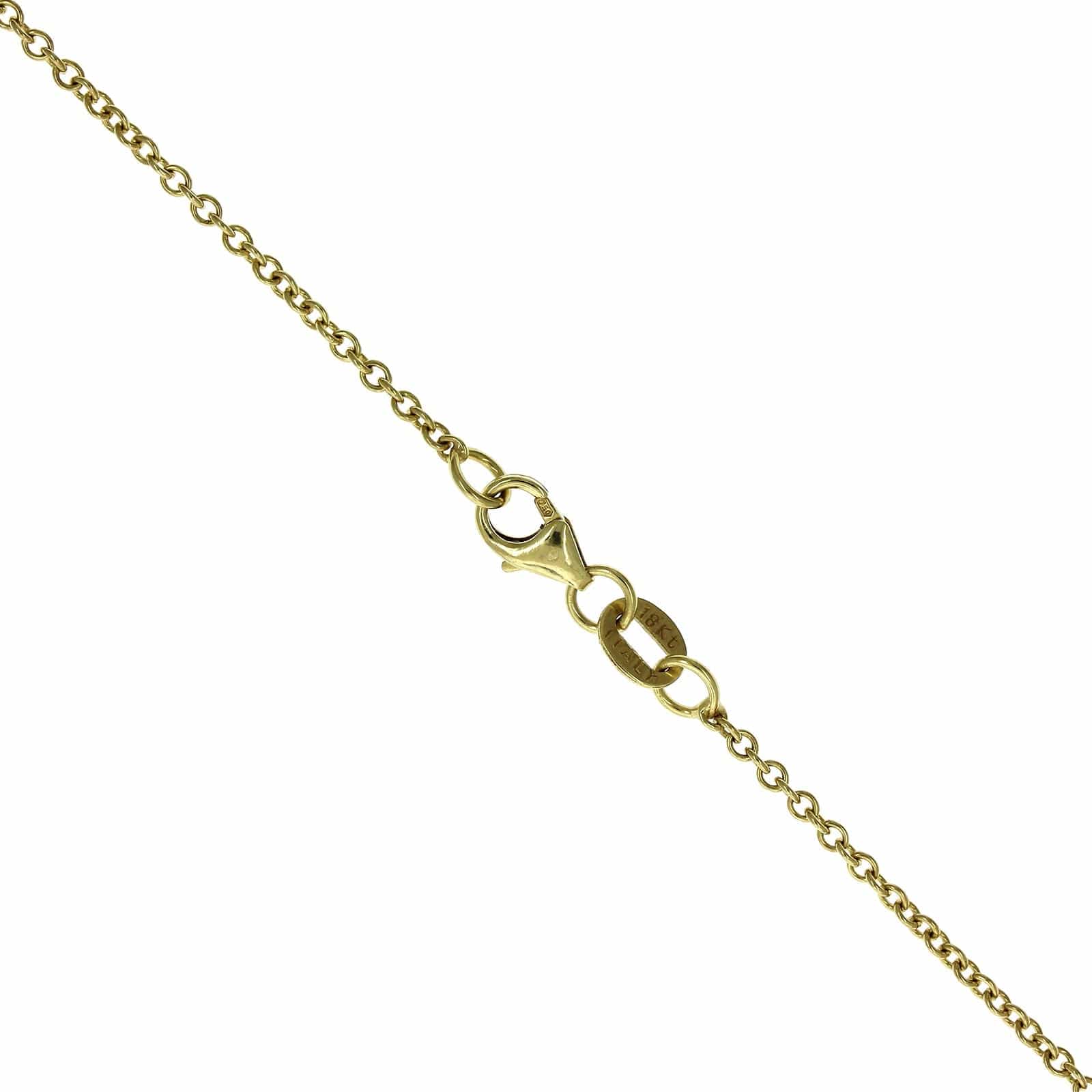 18K Yellow Gold Aquamarine Fringe Necklace - Image 4