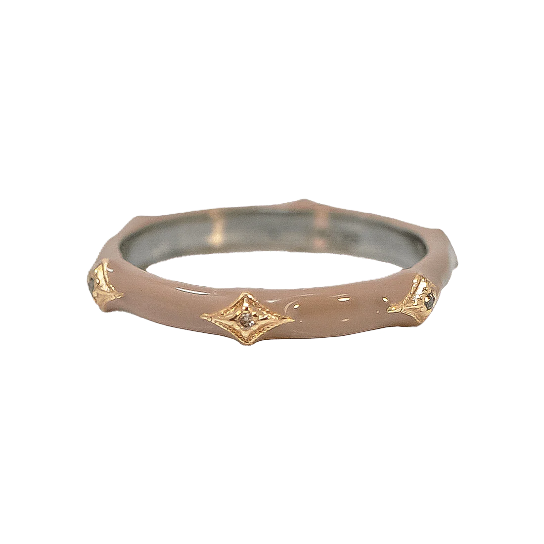 Armenta 14K Rose Gold and Sterling Silver Diamond Ring