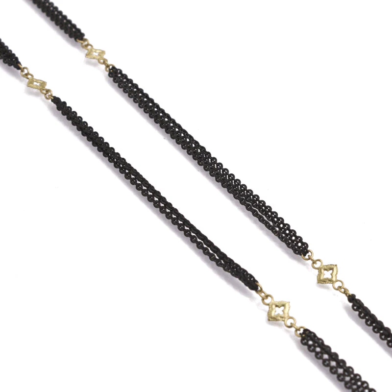 Armenta 18K Yellow and Sterling Silver 36" 3 Strand Cable Chain
