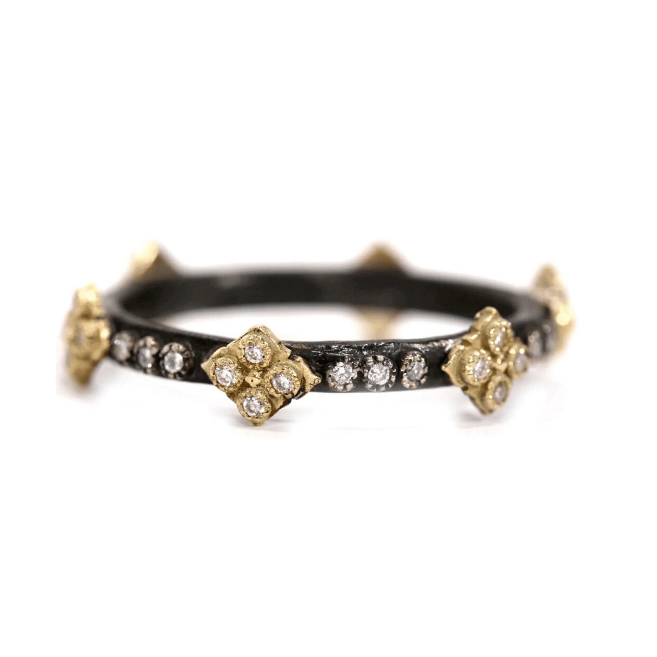 Armenta 18K Yellow and Sterling Silver Stackable Band