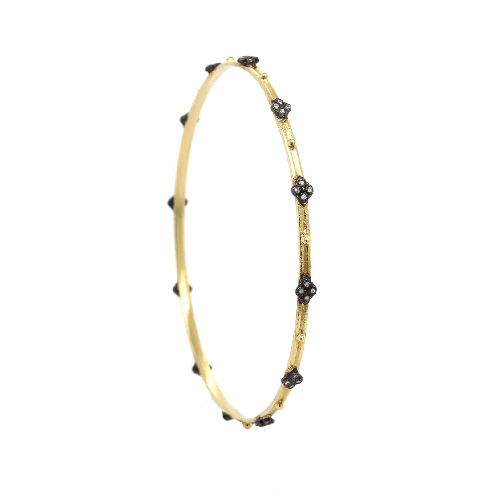 Armenta 18K Yellow Gold and Sterling Silver Crivelli Diamond Bracelet - Image 2