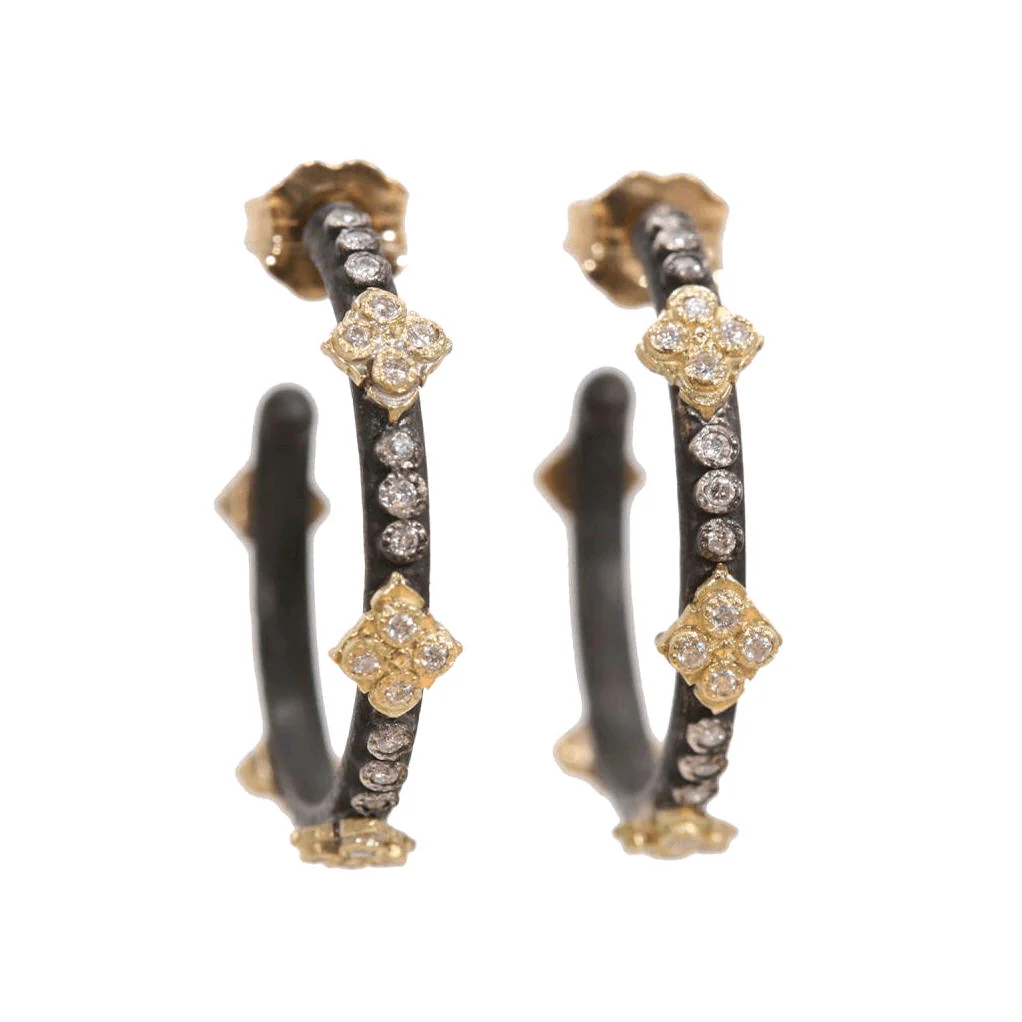Armenta 18K Yellow Gold and Sterling Silver Crivelli Diamond Earrings