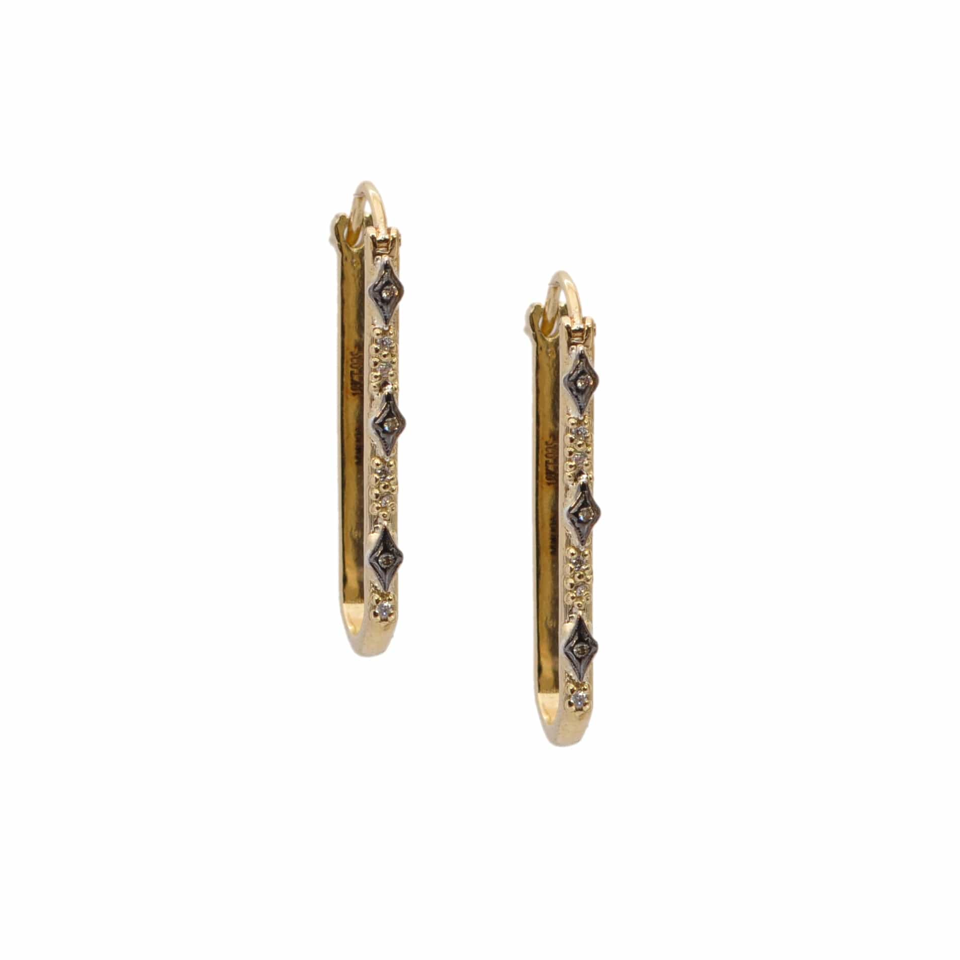 Armenta 18K Yellow Gold and Sterling Silver Paperclip Link Earrings