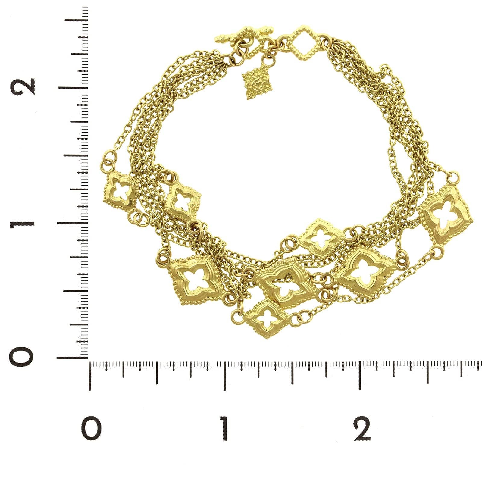 Armenta 18K Yellow Gold Multi Link Chain Bracelet - Image 2