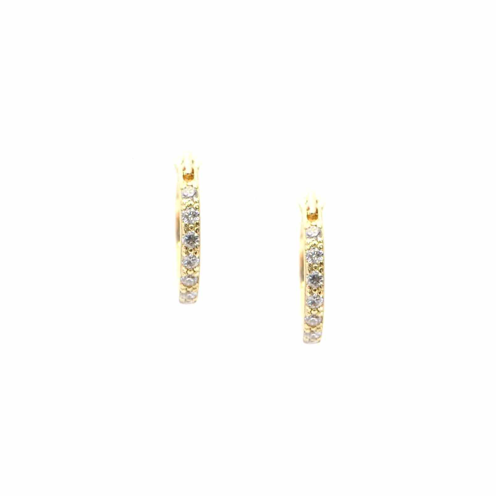 Armenta 18K Yellow Gold Sueno Diamond Huggie Earrings