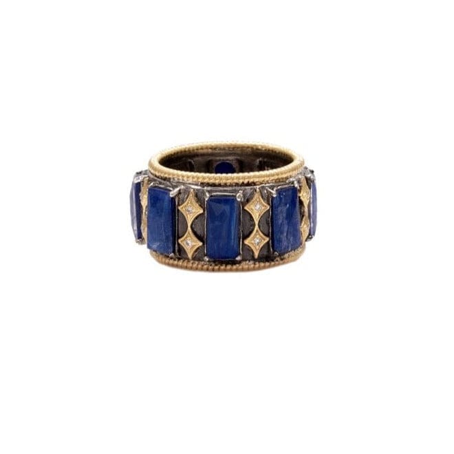 Armenta Sterling Silver and 18K Yellow Gold Lapis Moonstone