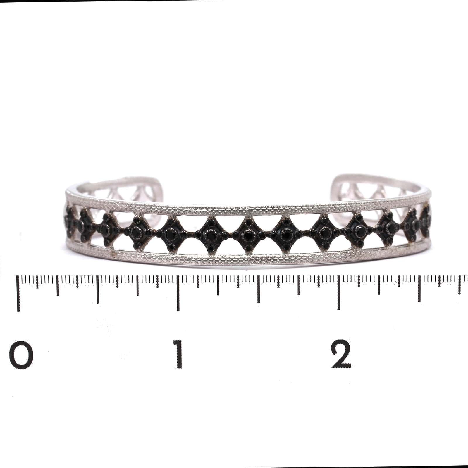 Armenta Sterling Silver Black Spinel Cuff Bracelet - Image 3