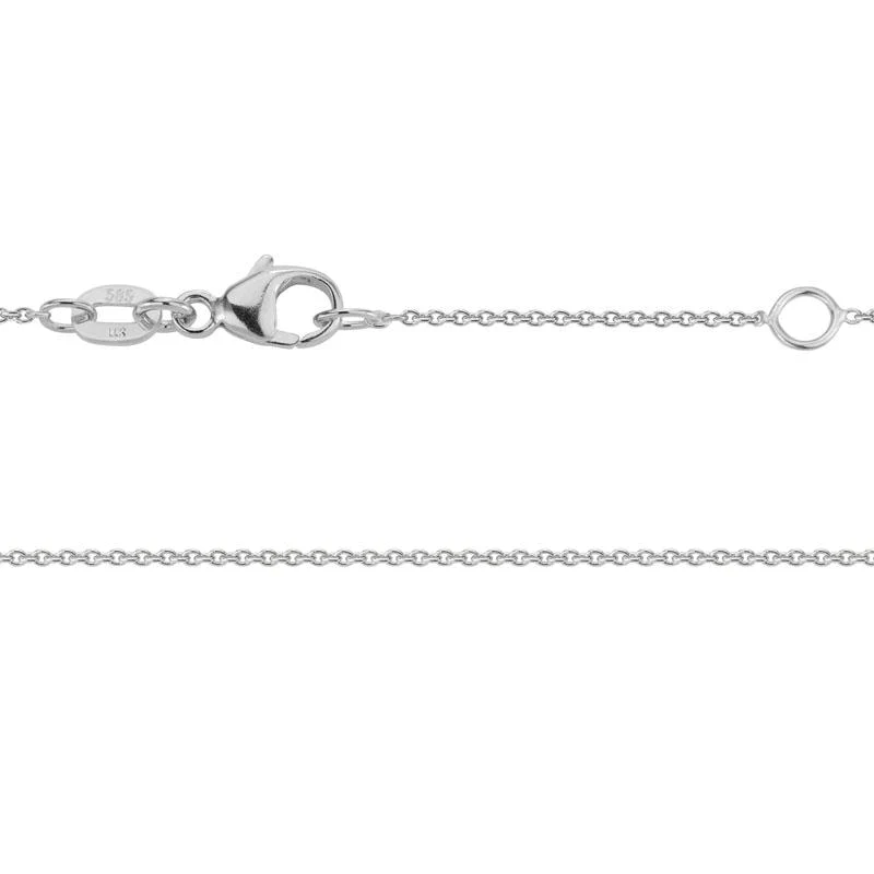 14K White Gold Kids Cable Chain