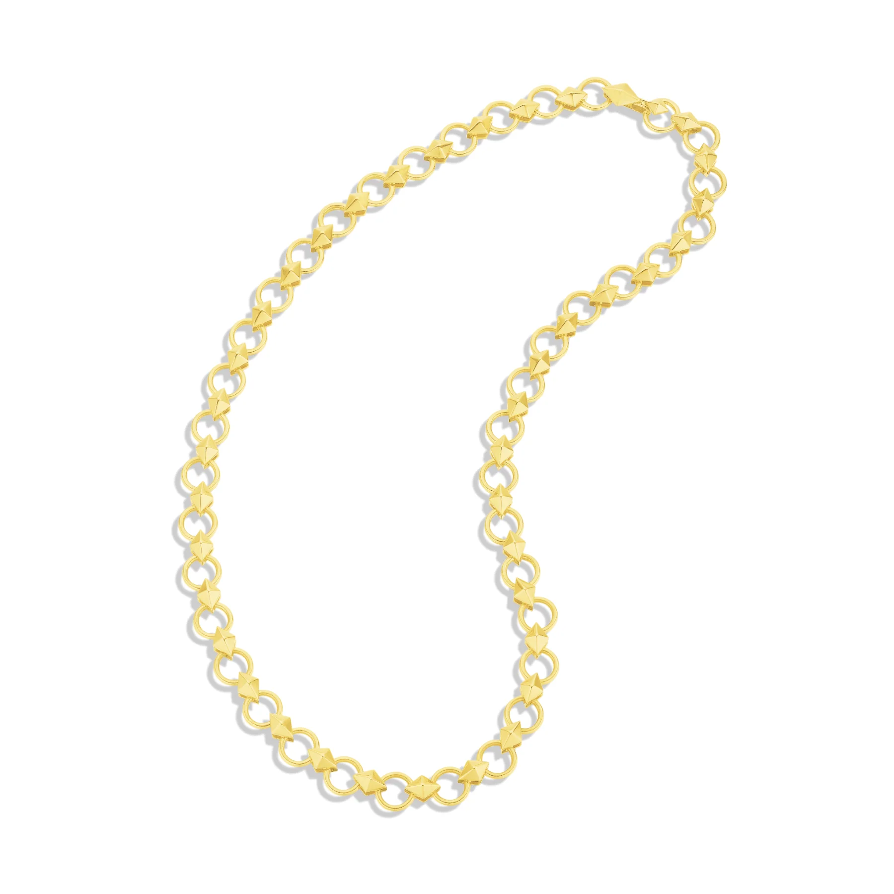 CADAR 18K Yellow Gold Python Link Necklace - Image 2