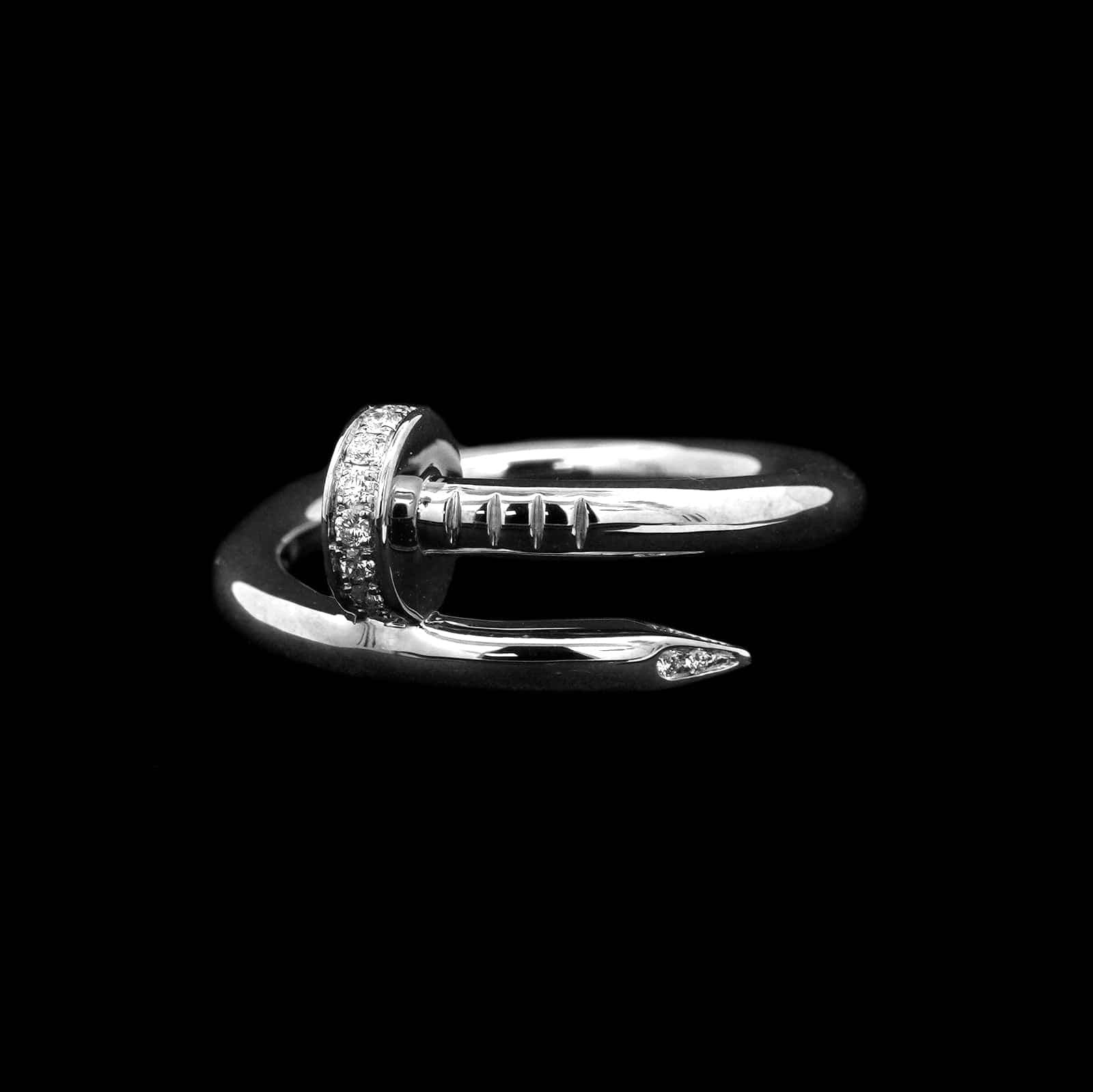 Cartier 18K White Gold 'Juste un Clou' Diamond Ring