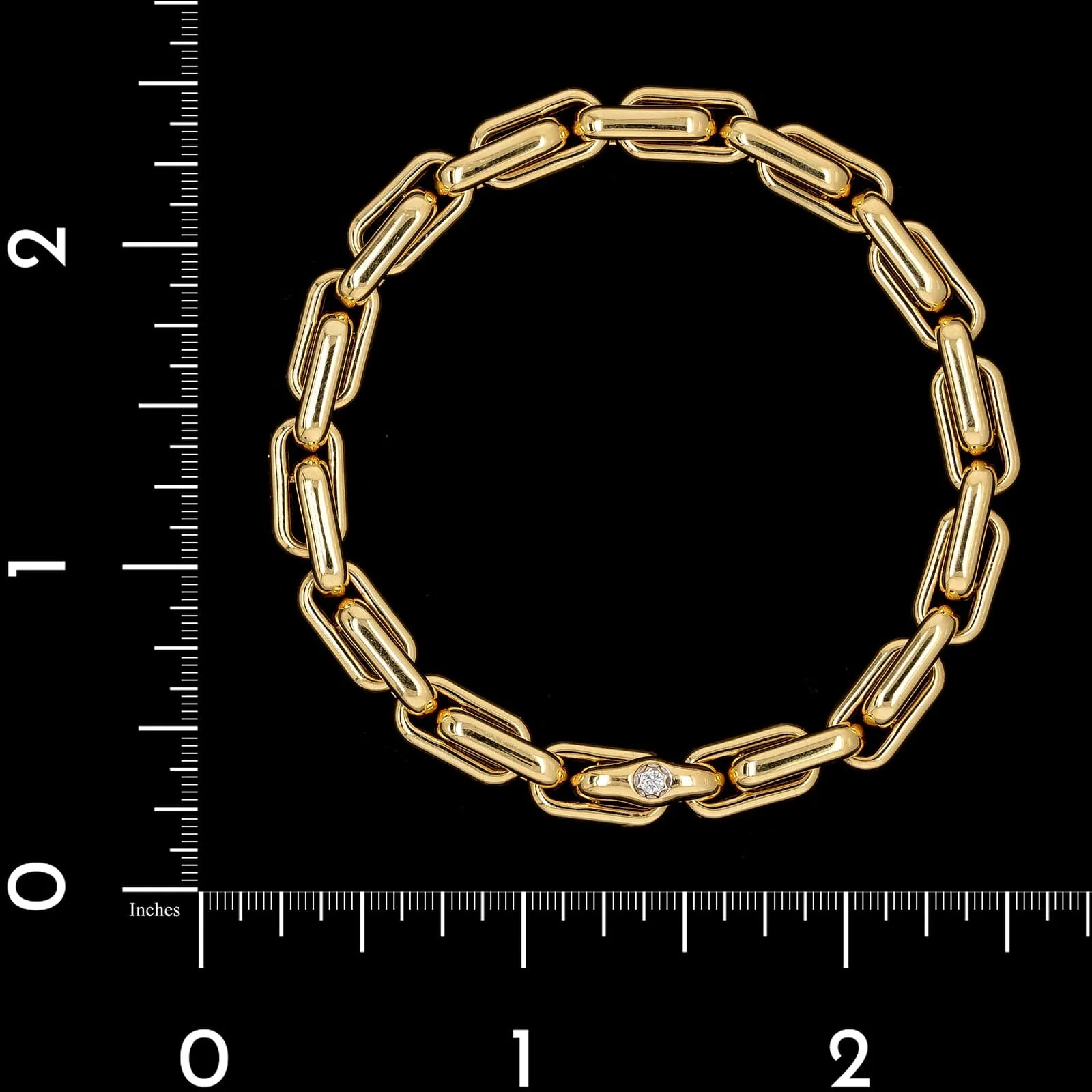 Chimento 18K Yellow Gold Estate Extensible Link Bracelet - Image 2