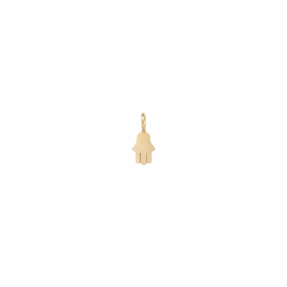 14K Yellow Gold Hamsa Charm