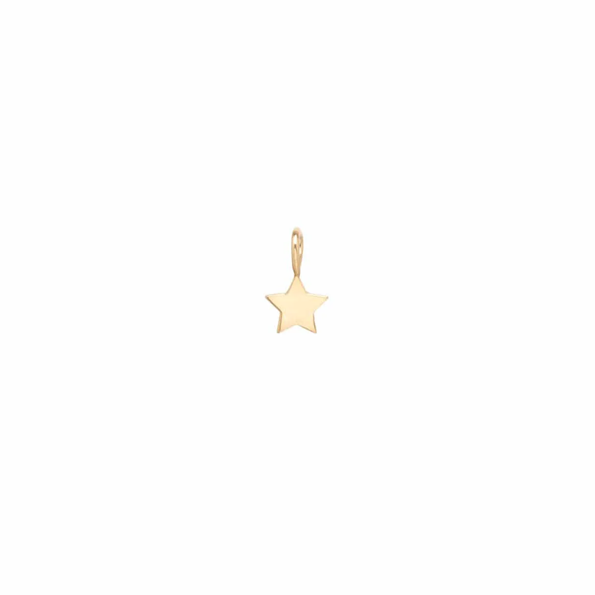 14K Yellow Gold Star Charm