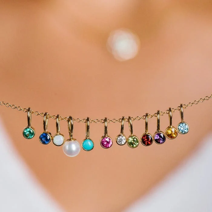 14K Yellow Gold Turquoise Charm - Image 2