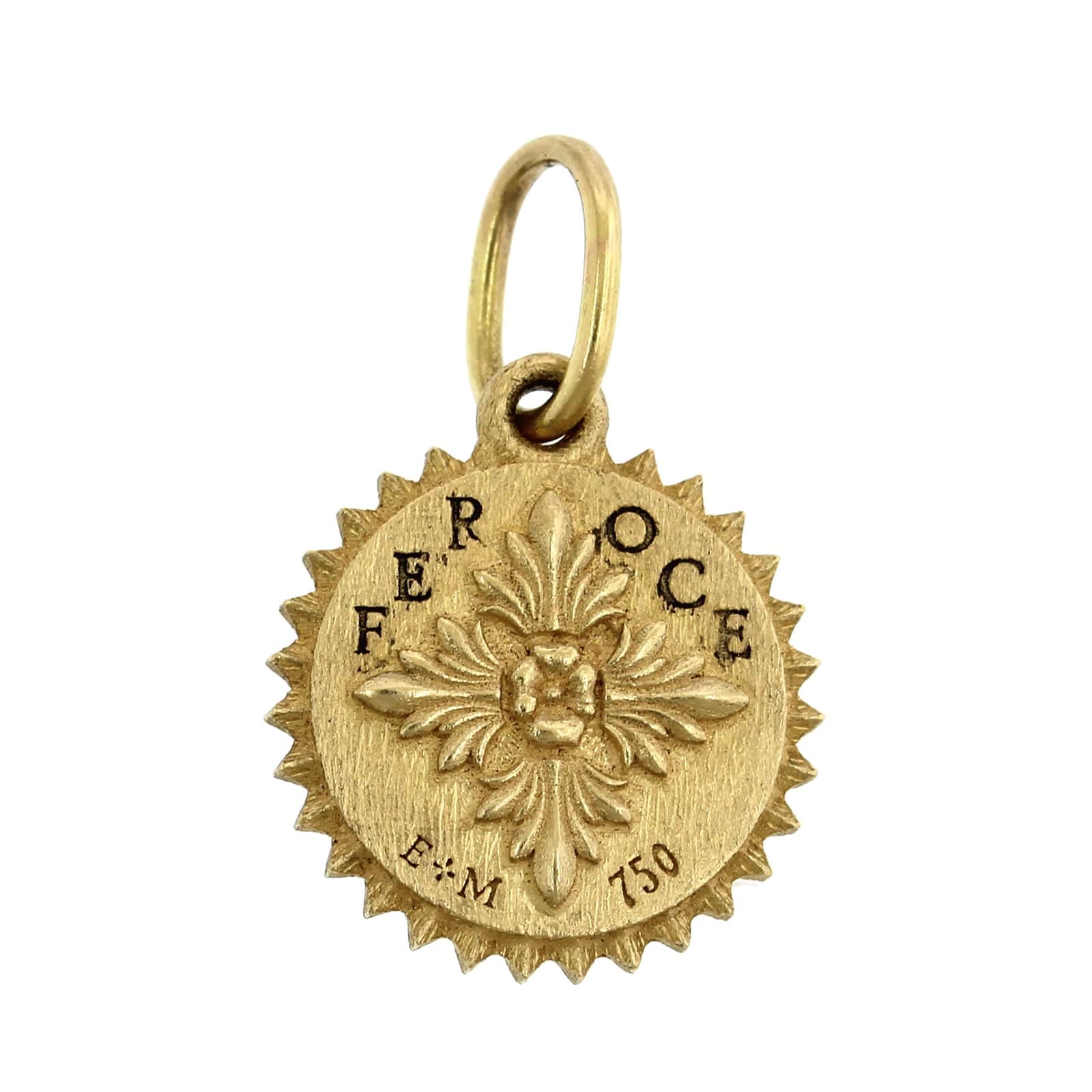 18K Yellow Gold Baby Ruche Lion Charm - Image 2