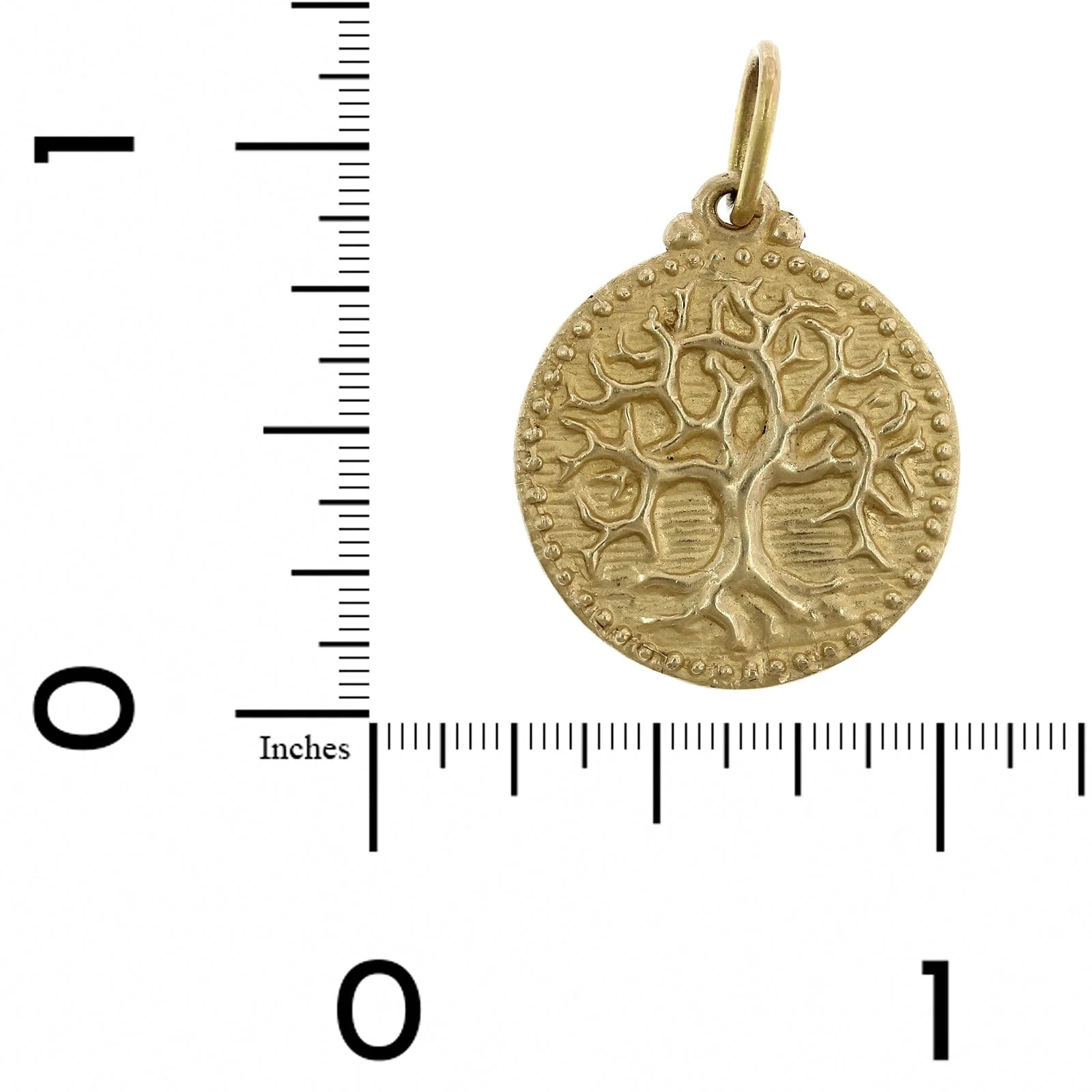 14K Yellow Gold Tree of Life Charm - Image 3