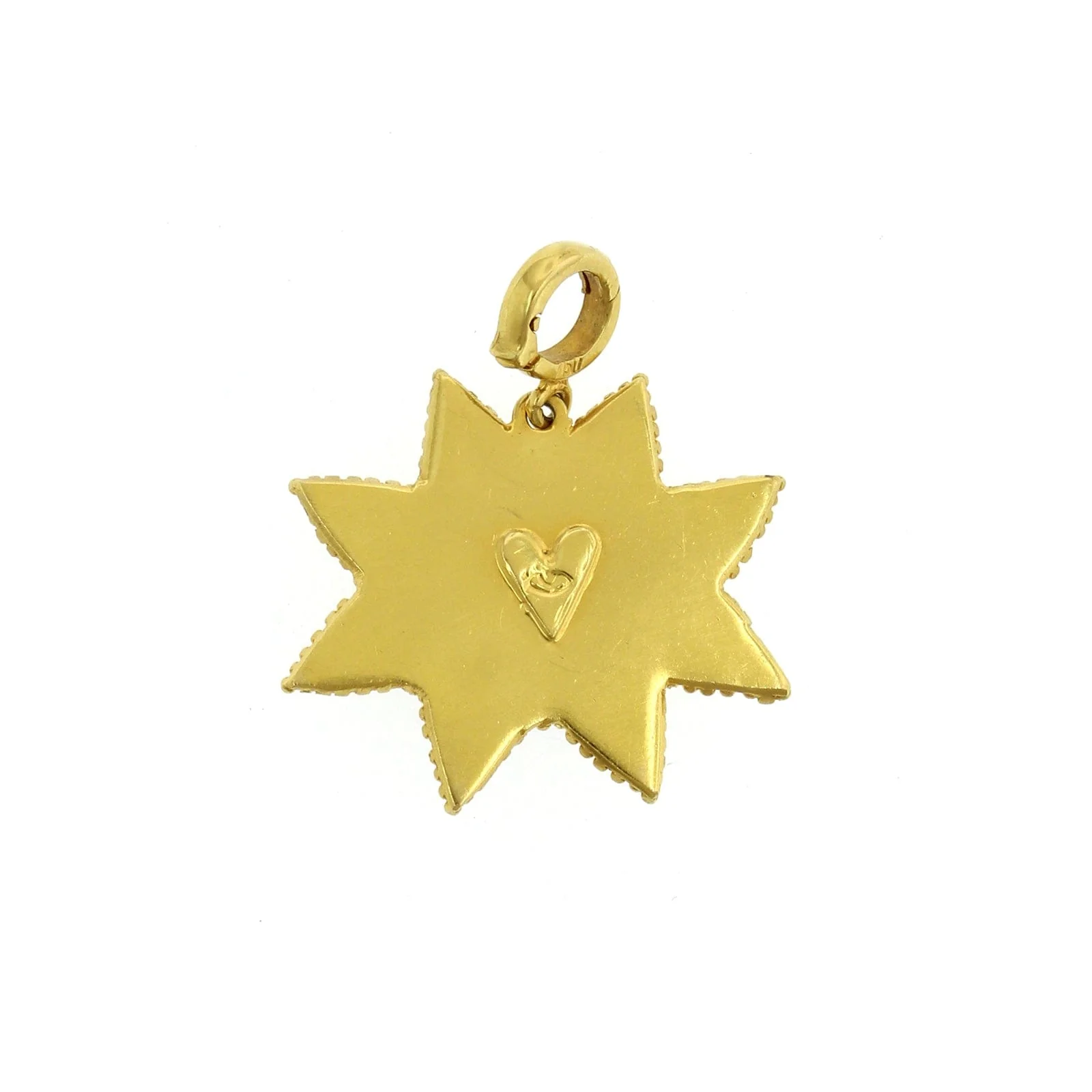 Christina Alexiou 18K Yellow Gold Moonstone Star Charm - Image 2