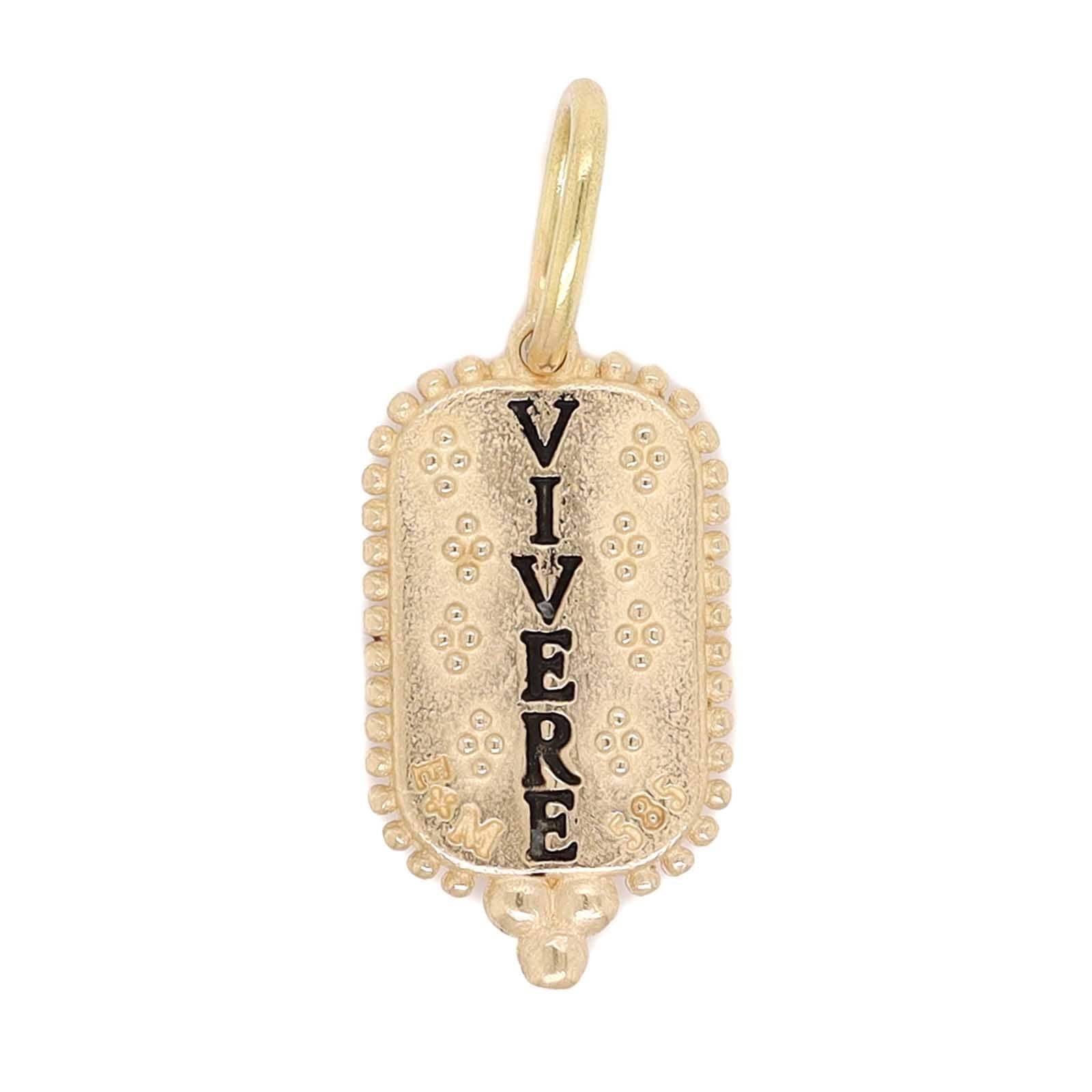 14K Yellow Gold Small Diamond Lady Bug Charm - Image 2