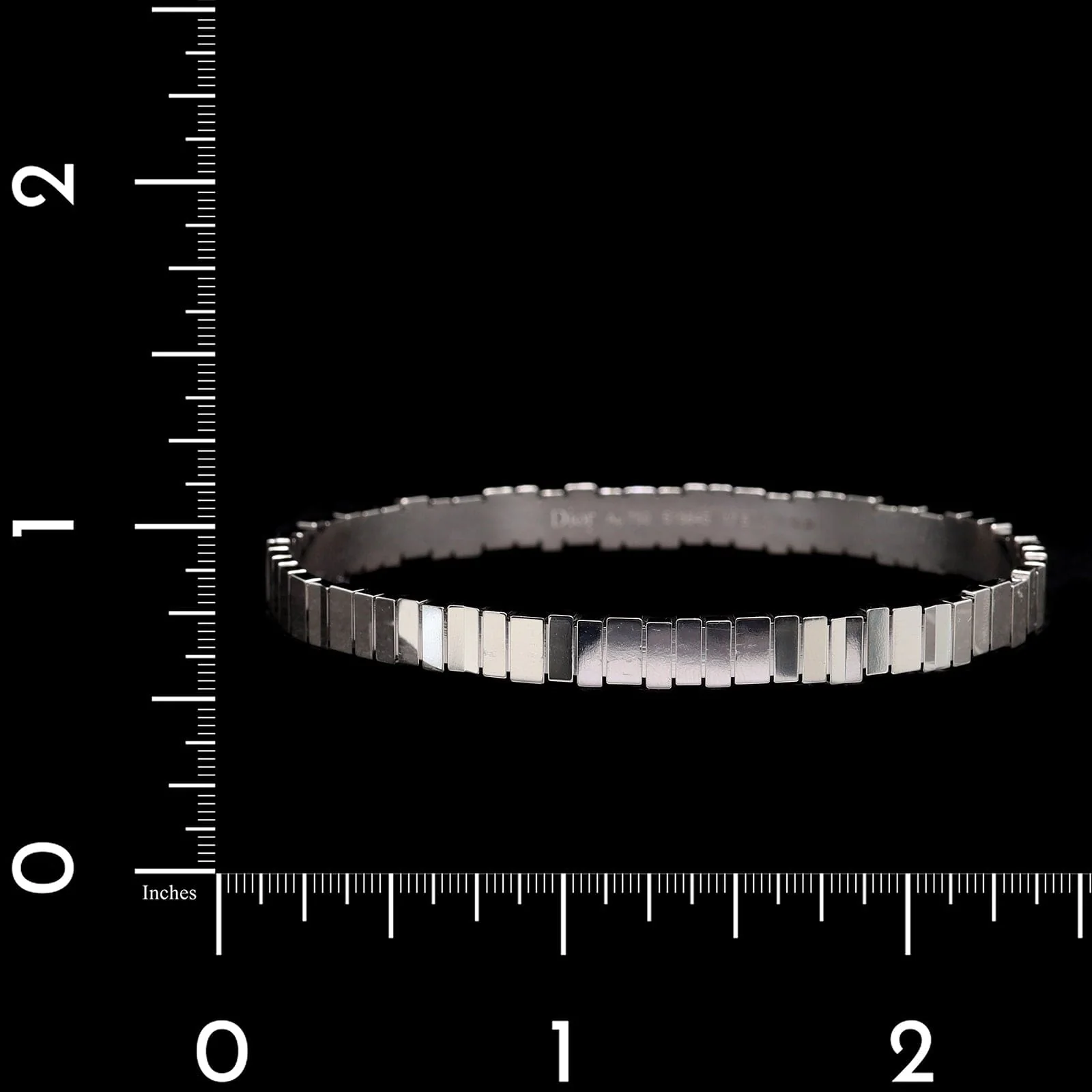Christian Dior 18K White Gold Estate Gem Bracelet - Image 3