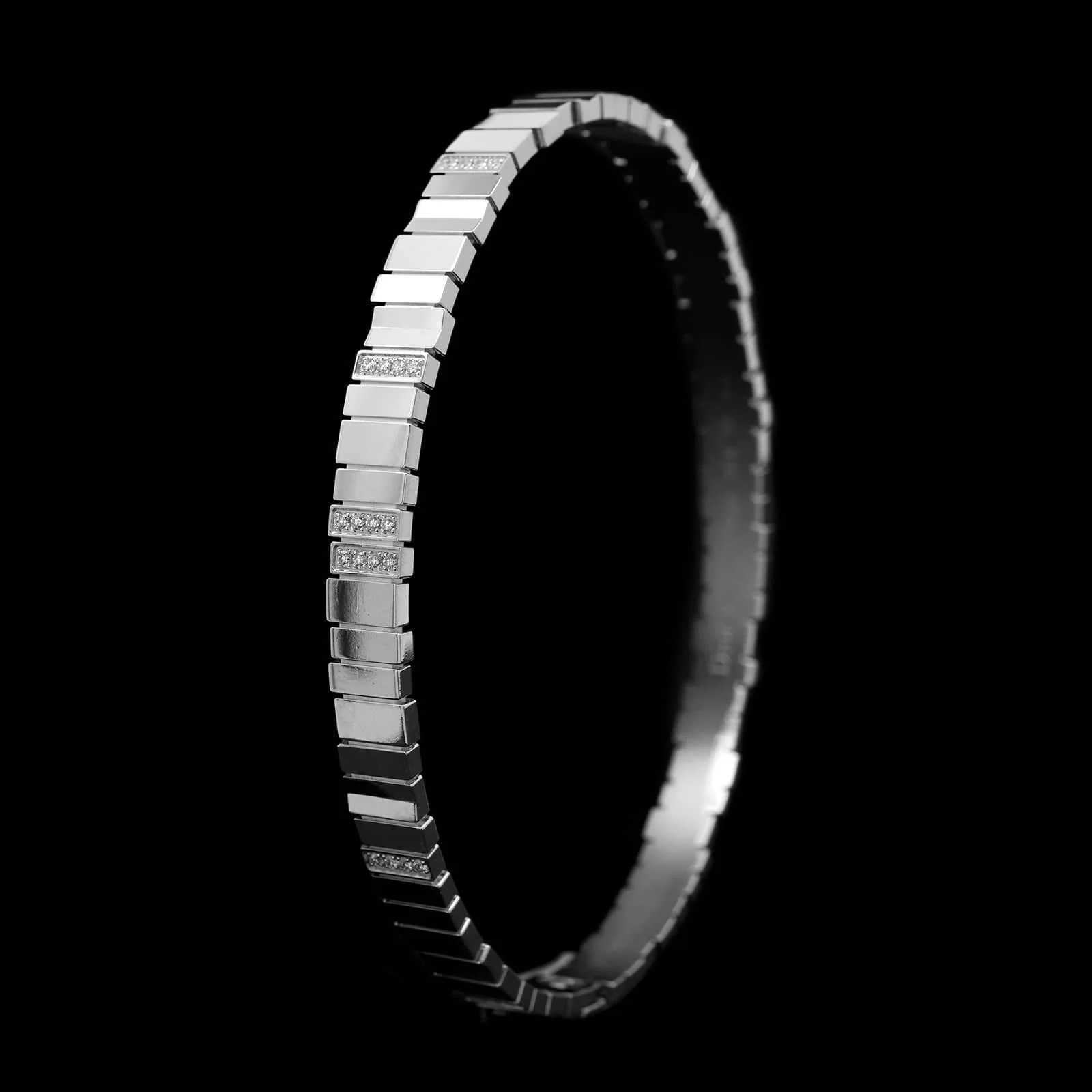 Christian Dior 18K White Gold Estate Gem Diamond Bracelet - Image 2