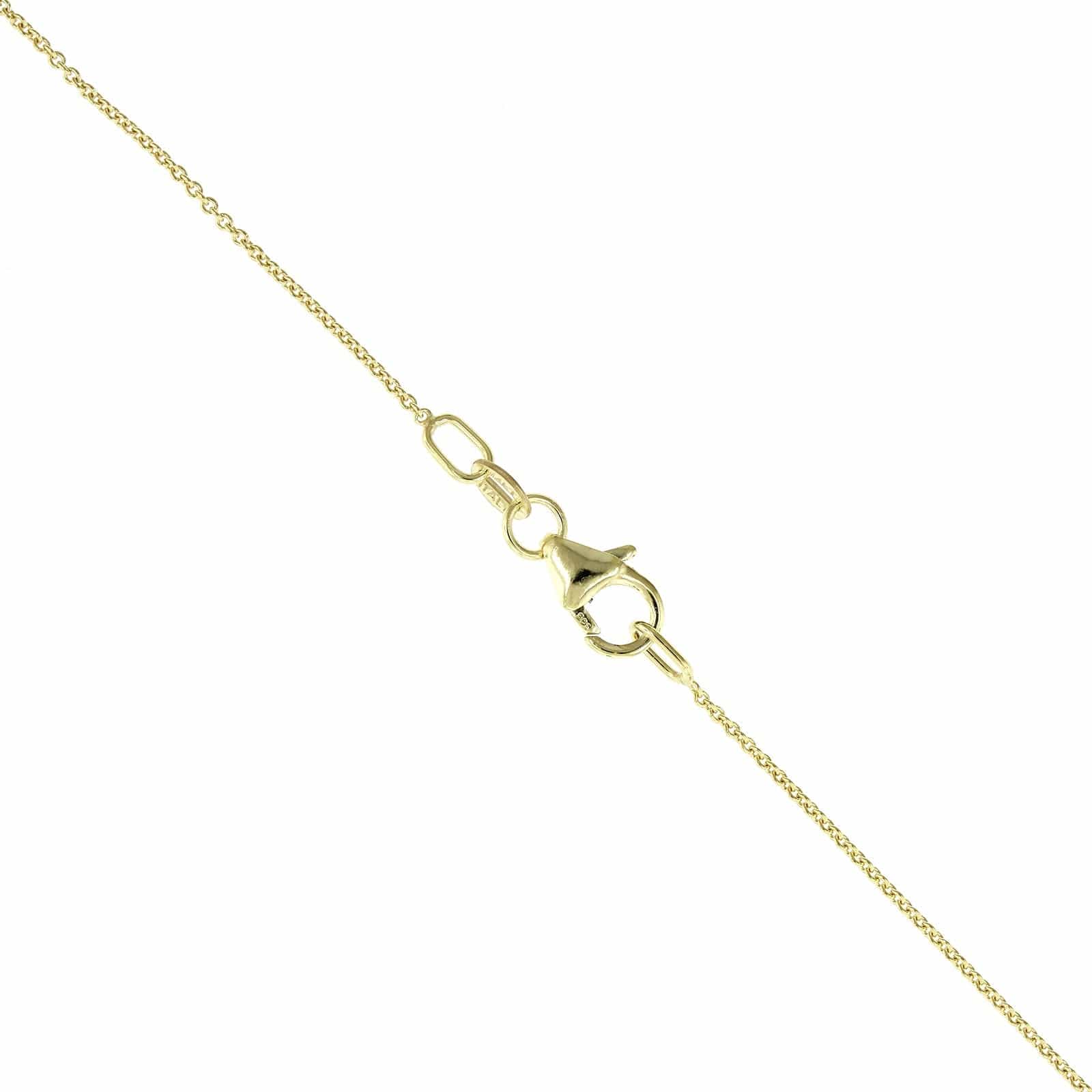 14K Yellow Gold Cushion Citrine Pendant - Image 3
