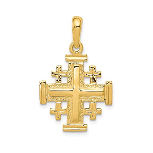 14K Yellow Gold Jerusalem Charm