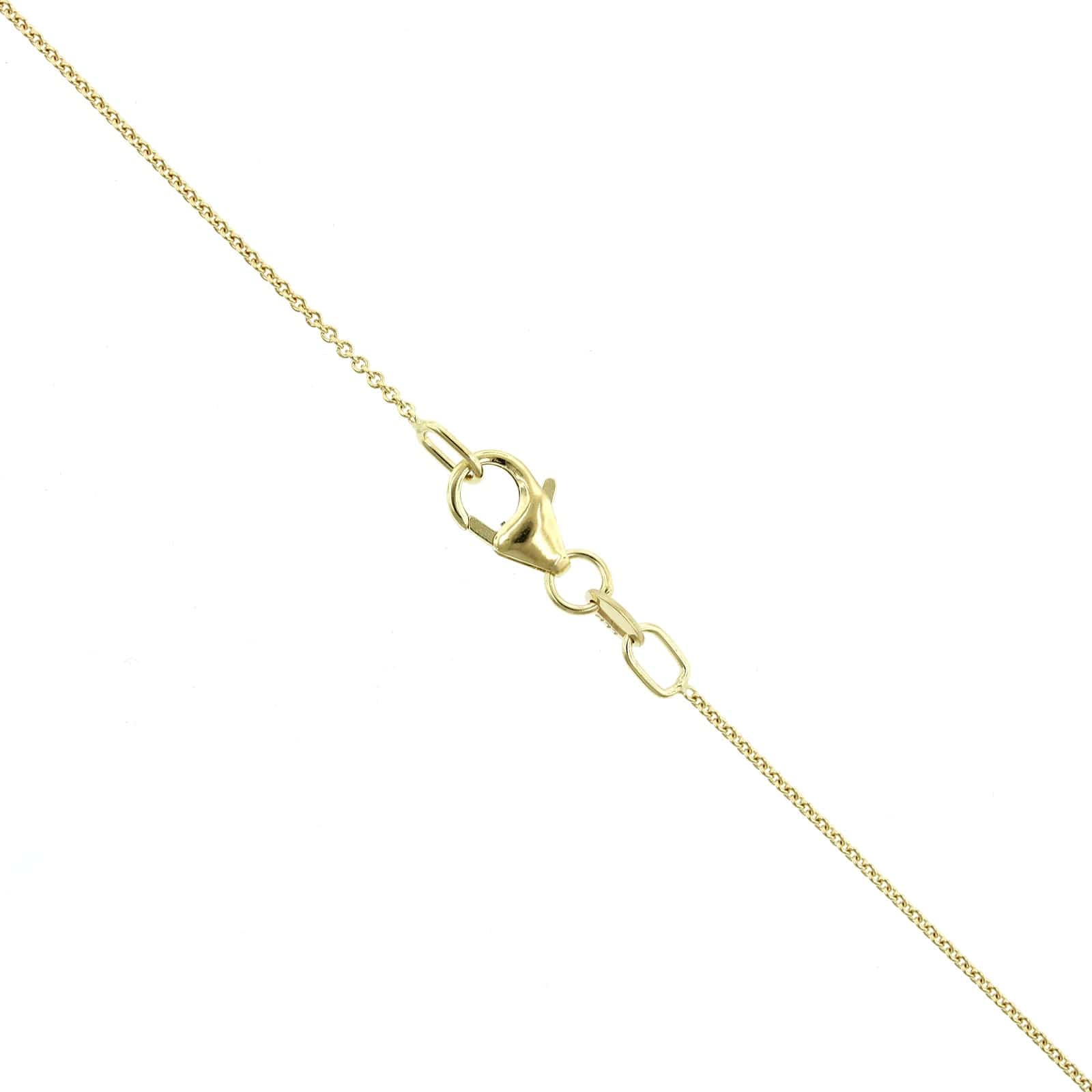 14K Yellow Gold Cross Pendant Necklace - Image 3