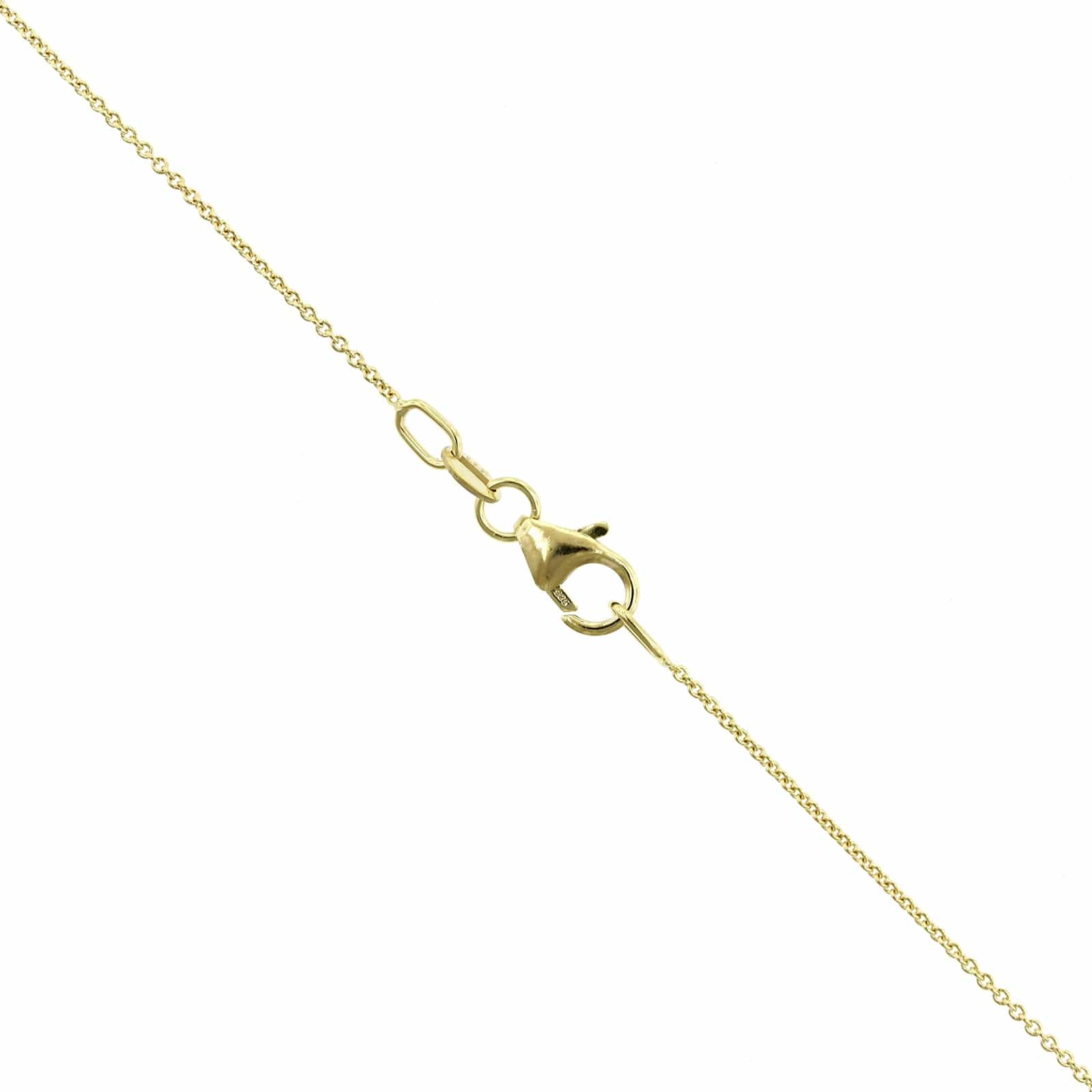 14K Yellow Gold Cross Pendant Necklace - Image 3