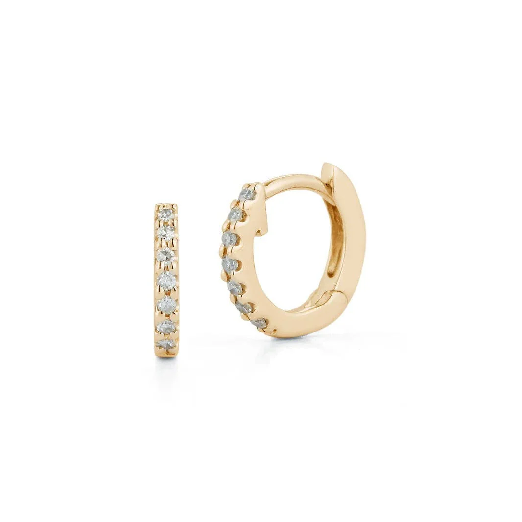 Dana Rebecca 14K Yellow Gold Mini Huggie Hoop Earrings