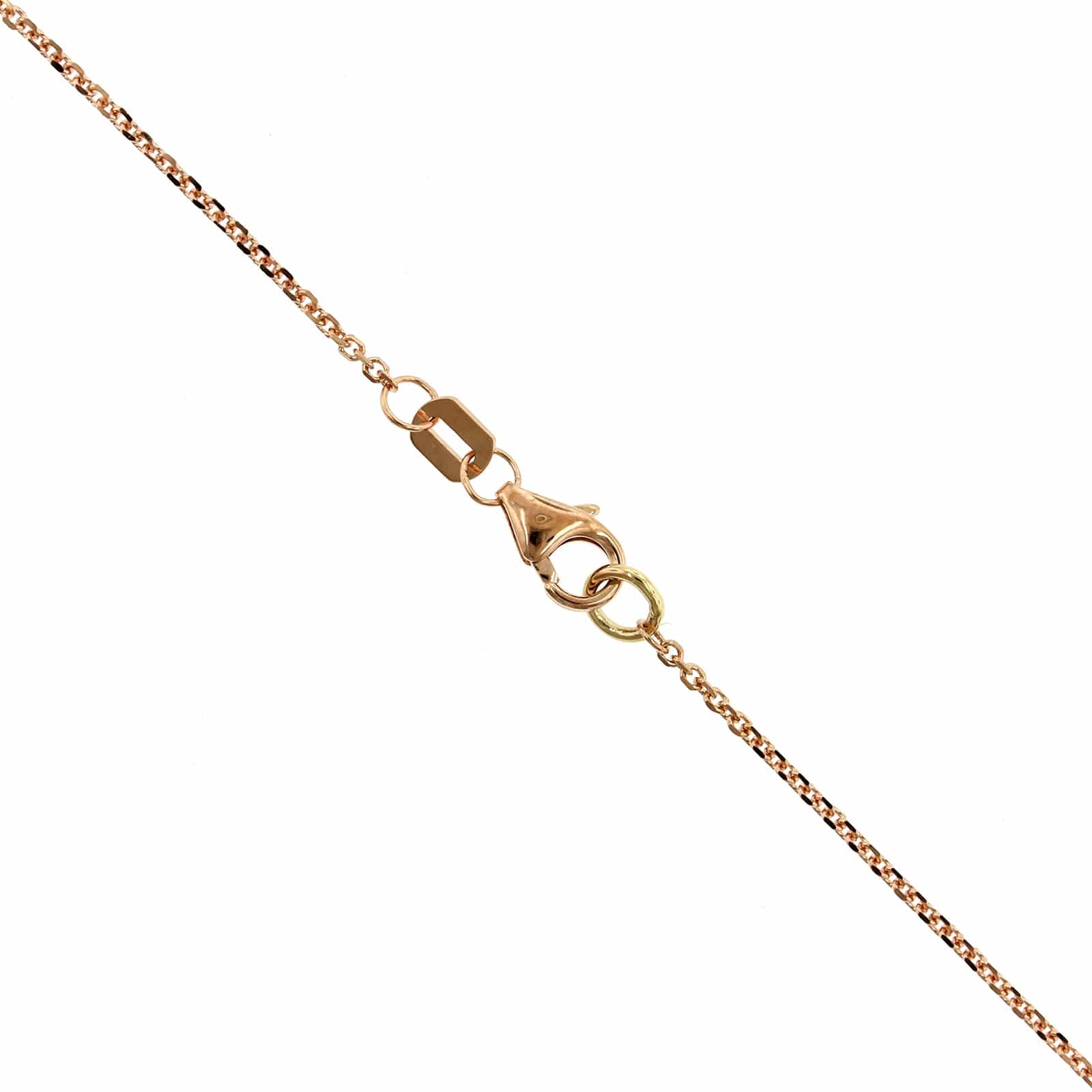 18K Rose Gold Diamond Bezel Necklace - Image 3