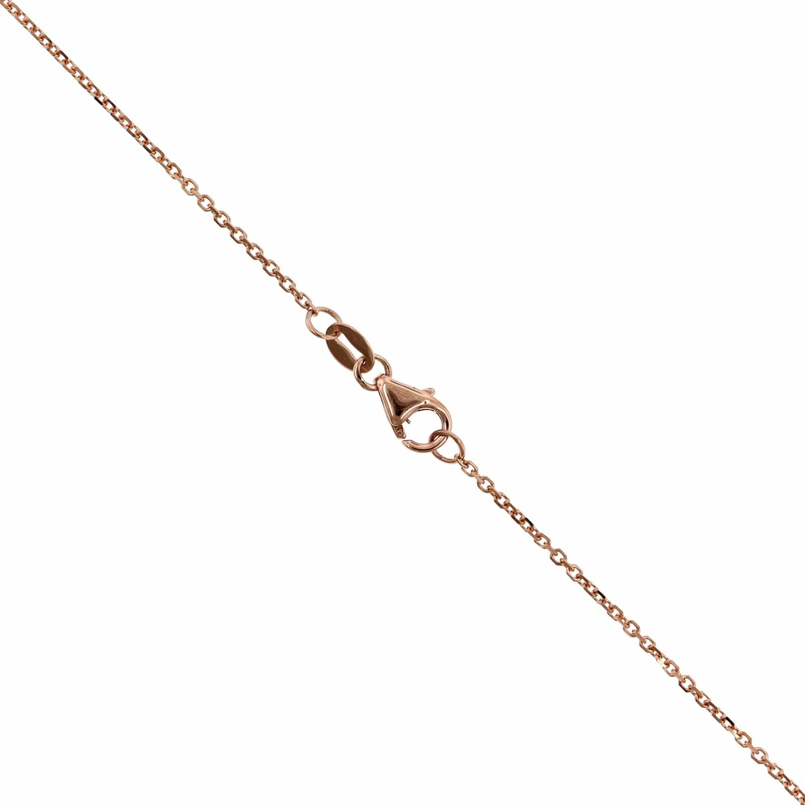 14K Rose Gold Diamond Bezel Necklace - Image 3