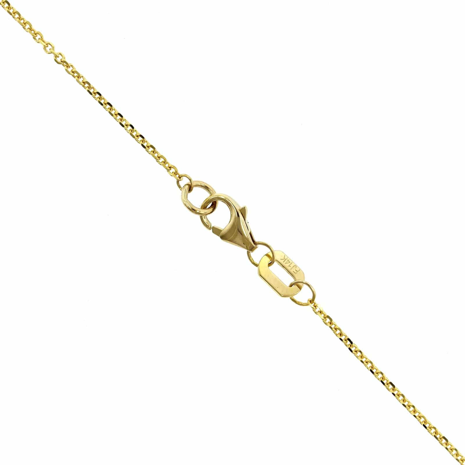 14K Yellow Gold Diamond Bezel Necklace - Image 3