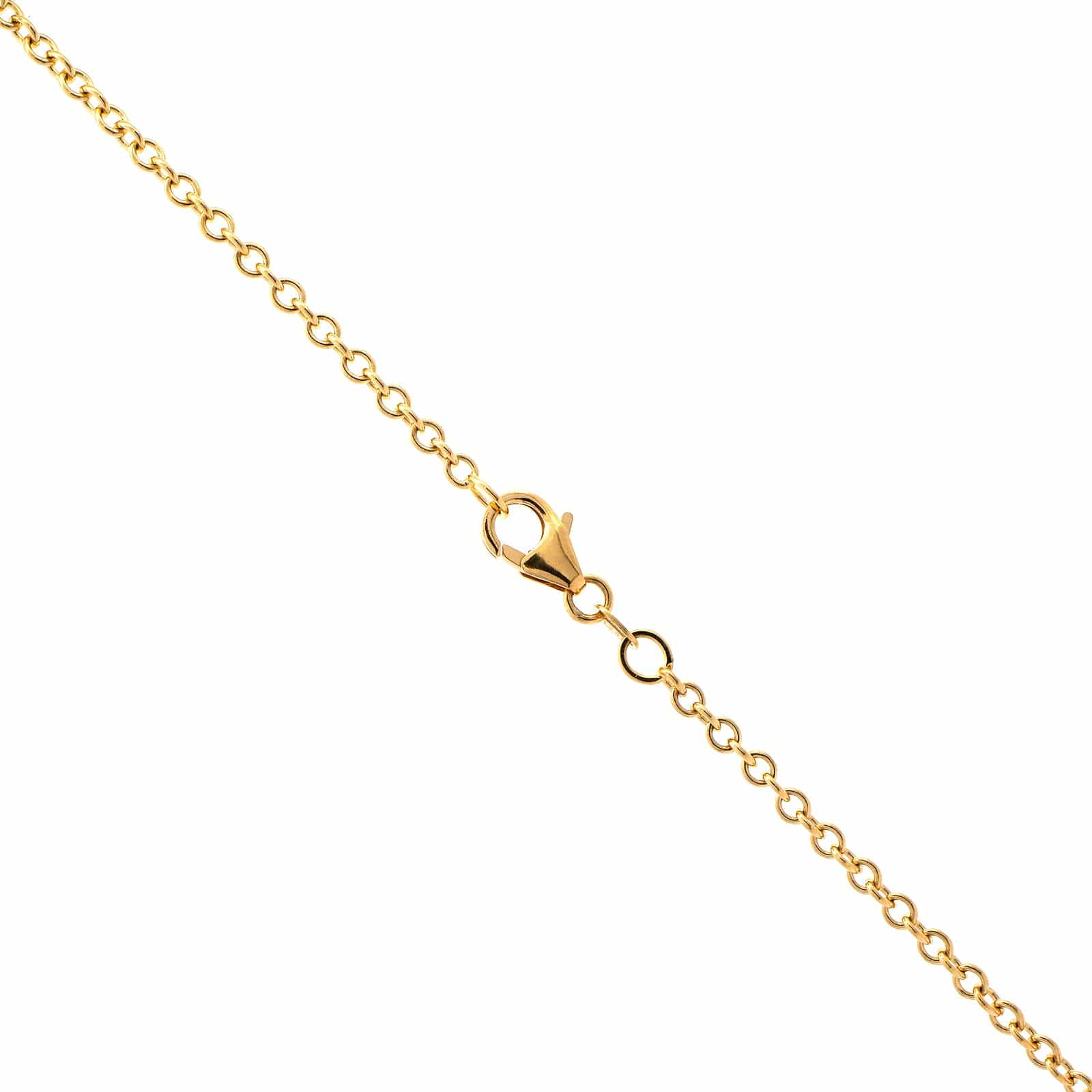 18K Yellow Gold Radiant Diamond Pendant Necklace - Image 3