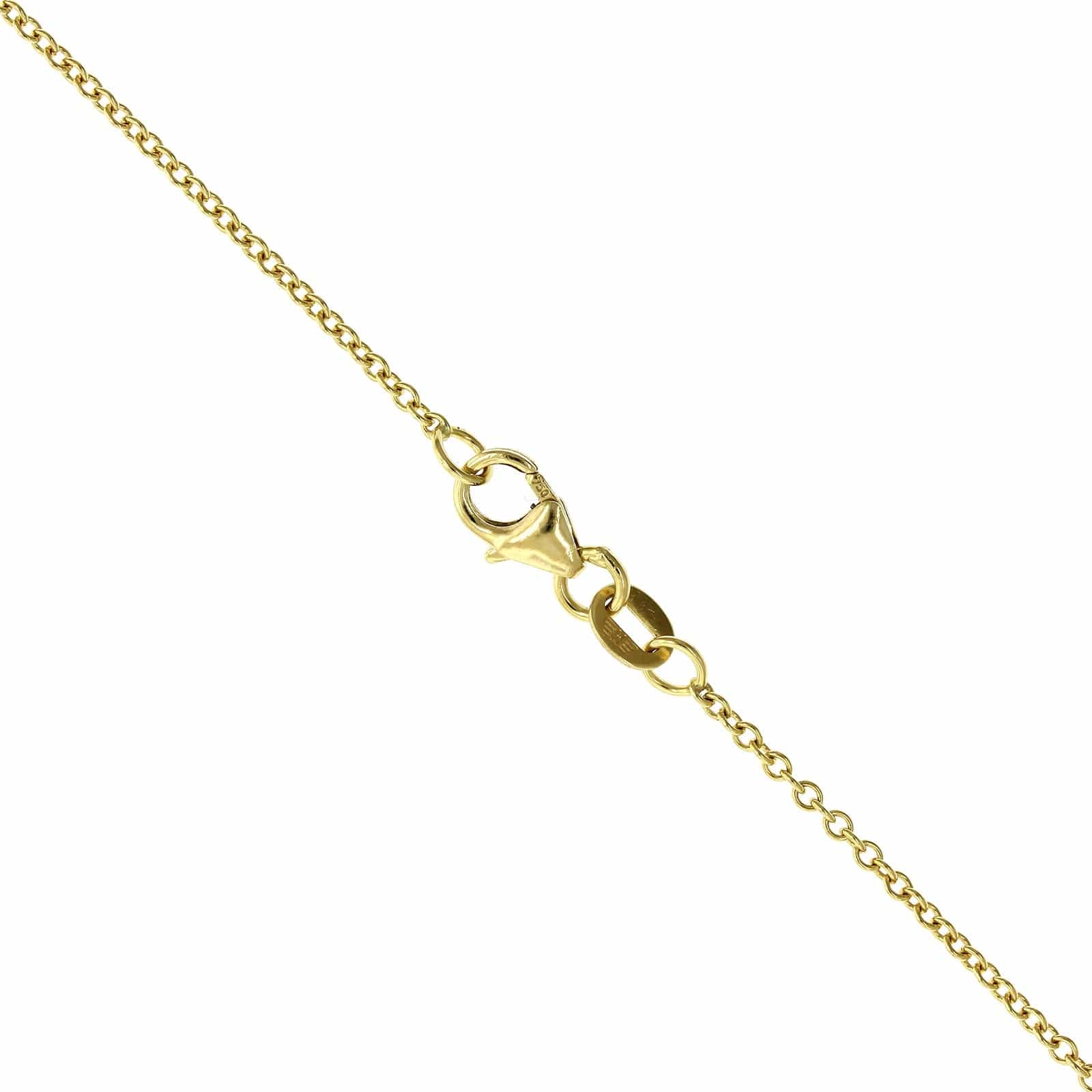 18K Two-Tone Diamond Cross Pendant - Image 3