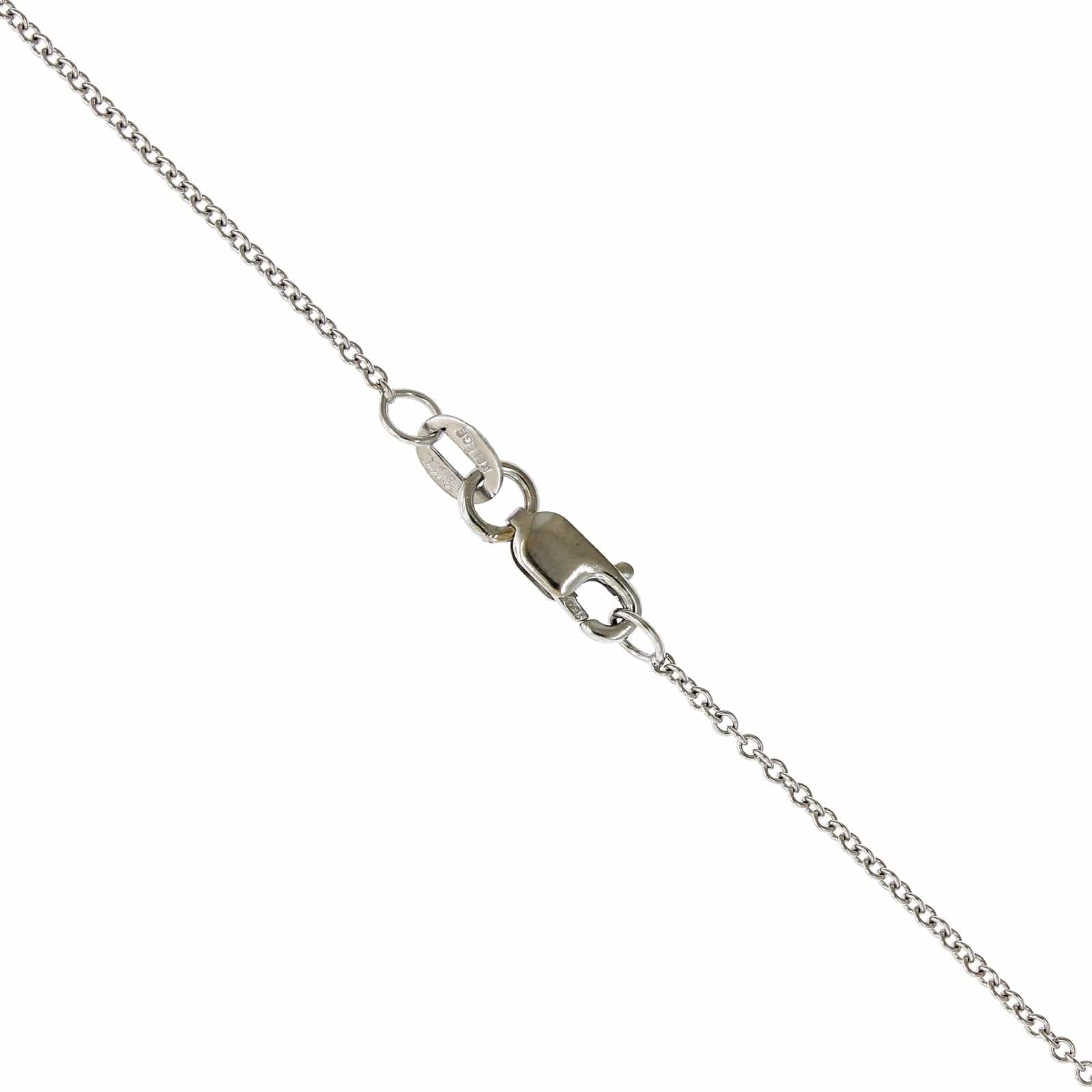 18K Two-Tone Reversible Diamond Ruby Cross Necklace - Image 3