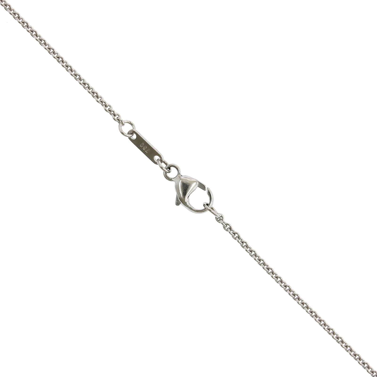 18K White Gold Diamond Cross Pendant - Image 3