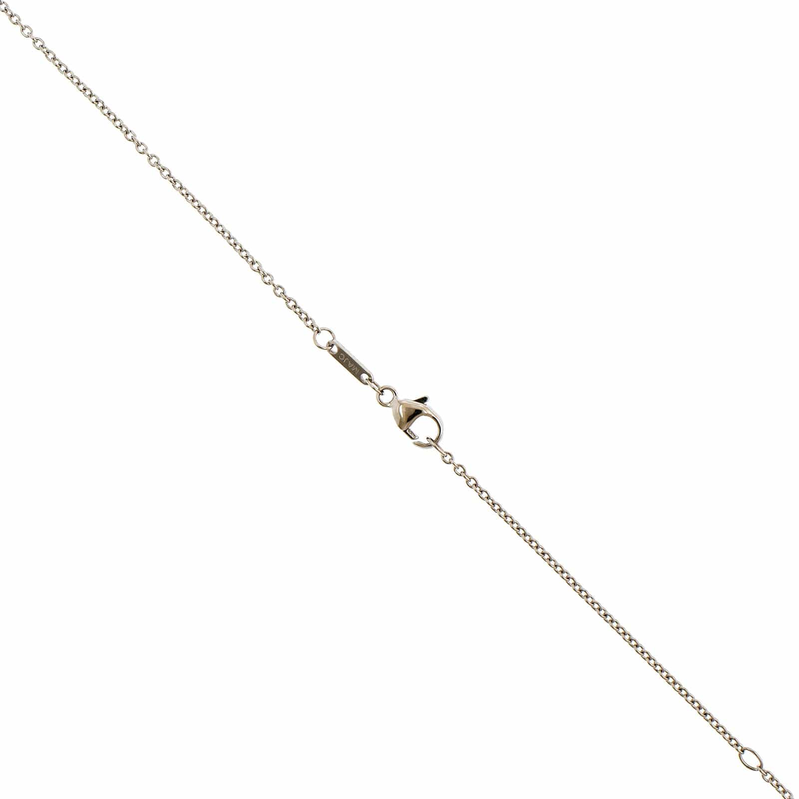 Platinum Diamond Cross Pendant Necklace - Image 3