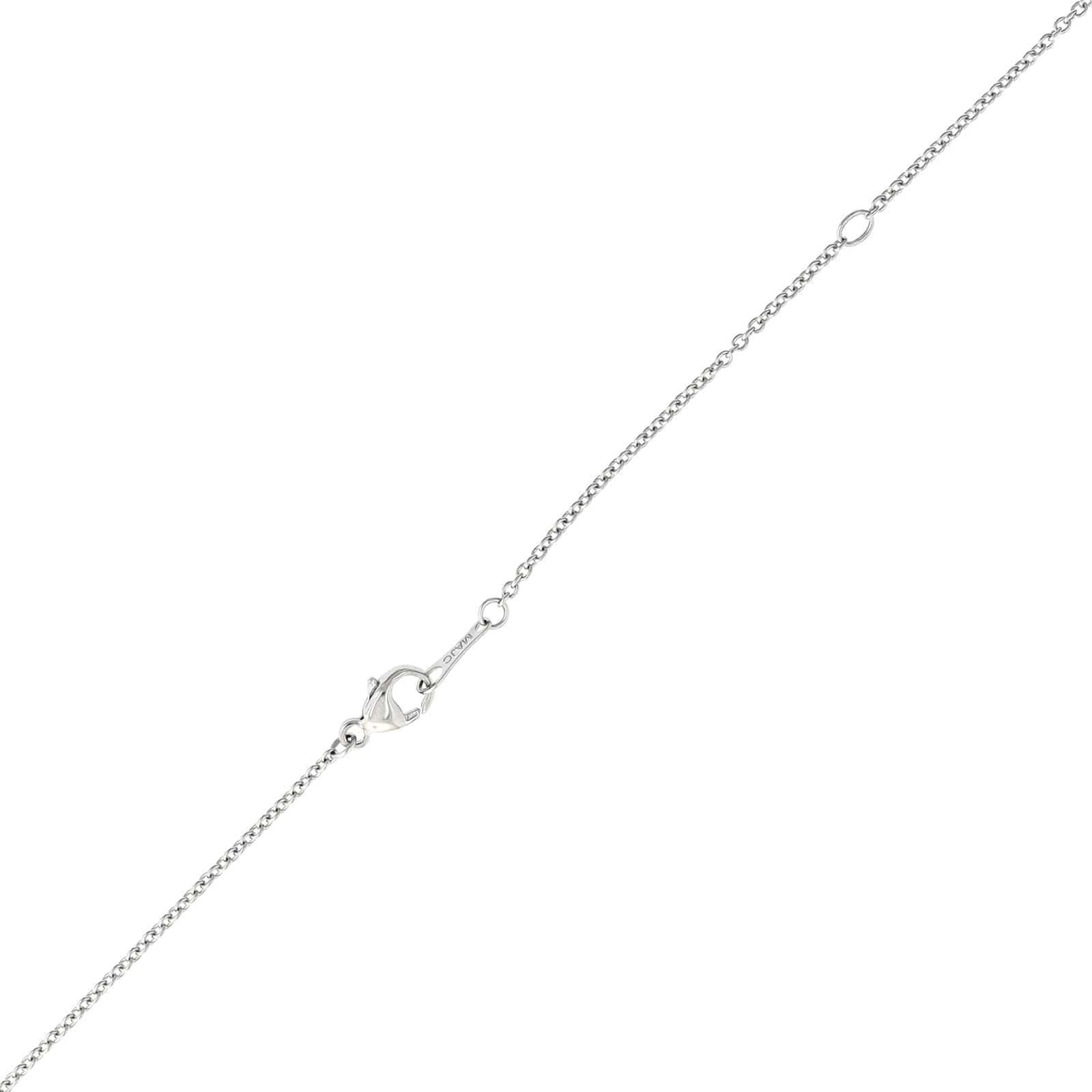 Platinum Diamond Cross Pendant Necklace - Image 3