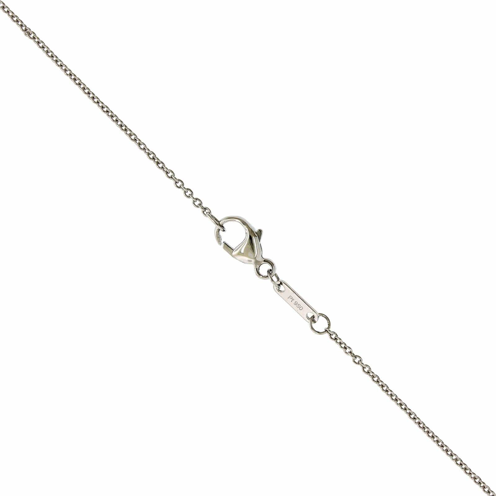 Platinum Pear Emerald & Kite Shaped Diamond Necklace - Image 3