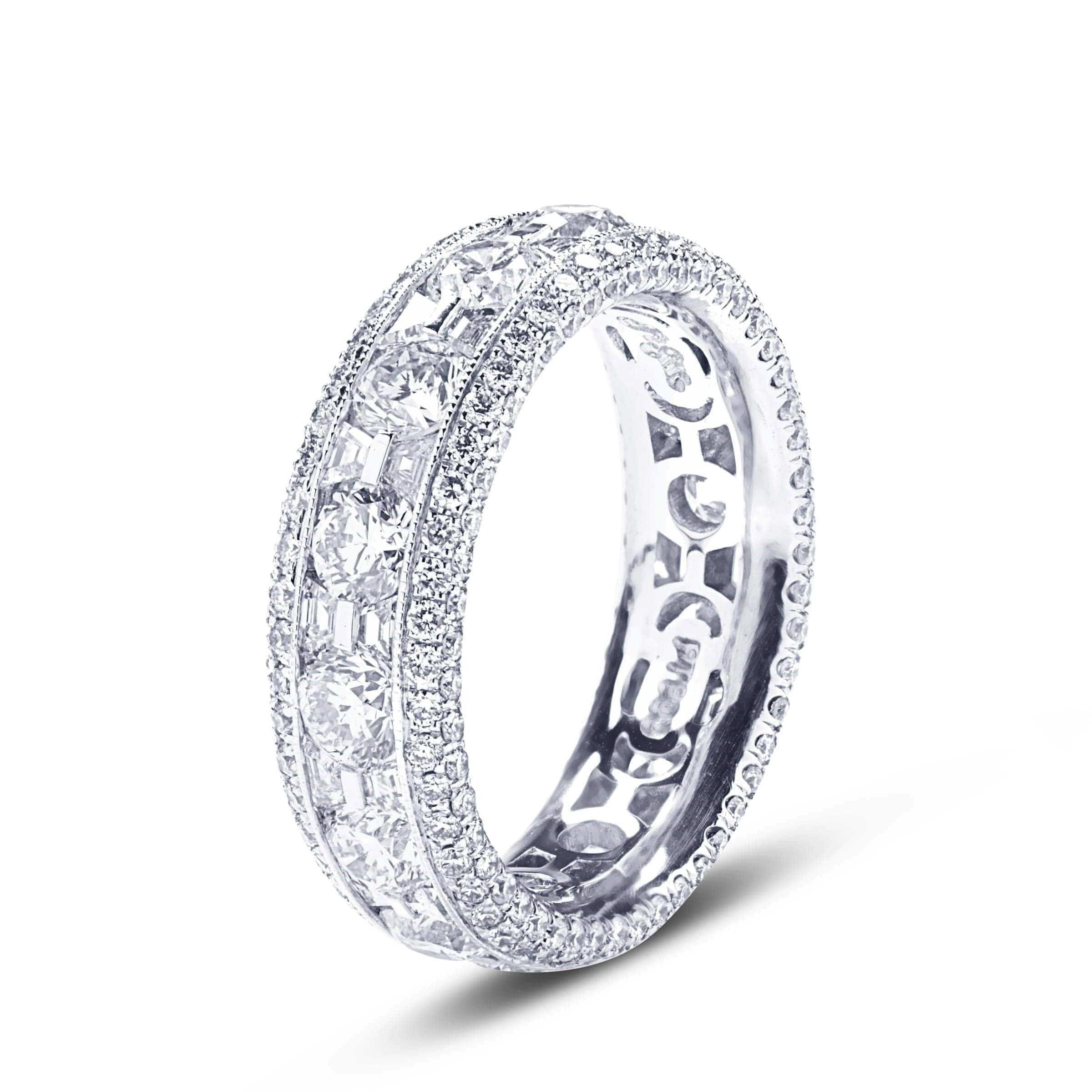 Platinum Eternity Diamond Band - Image 2
