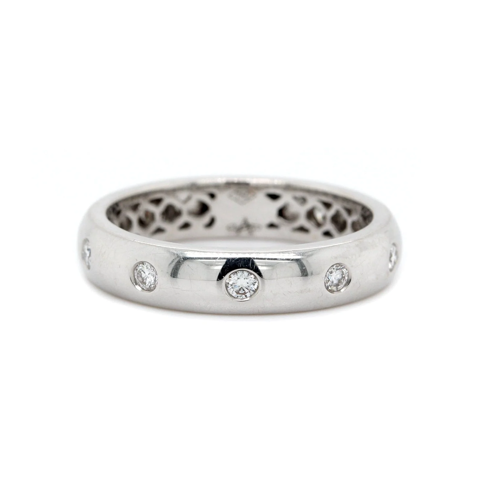 18K White Gold 4mm Diamond Eternity Band