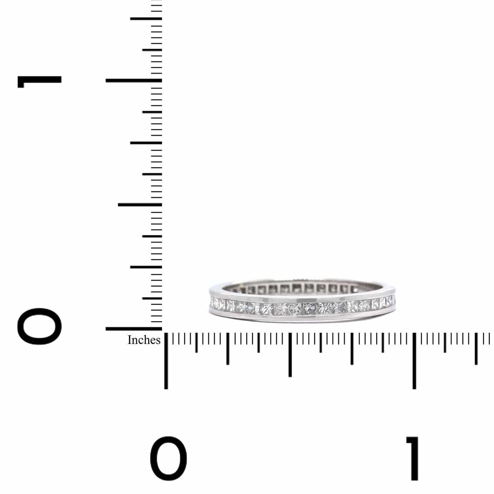 Platinum Channel Set Diamond Band - Image 3