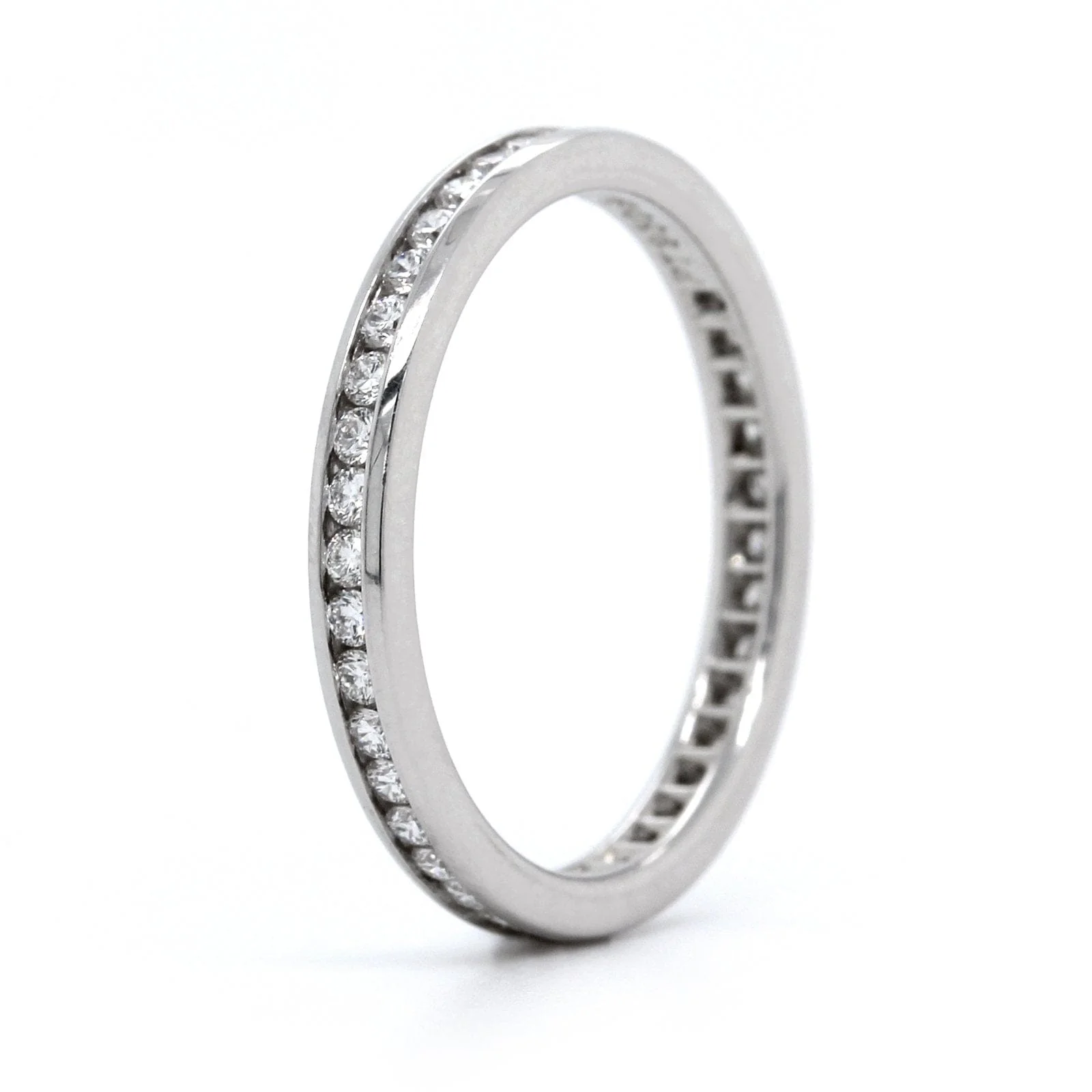 Platinum Channel Set Diamond Eternity Band - Image 2