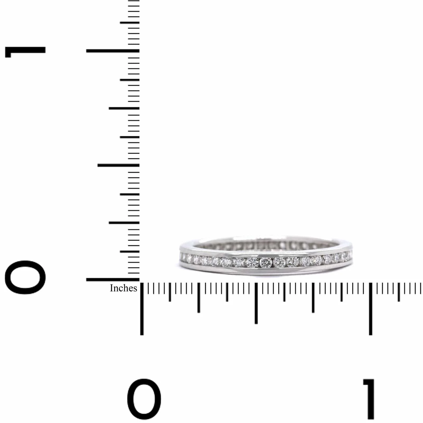 Platinum Channel Set Diamond Eternity Band - Image 3