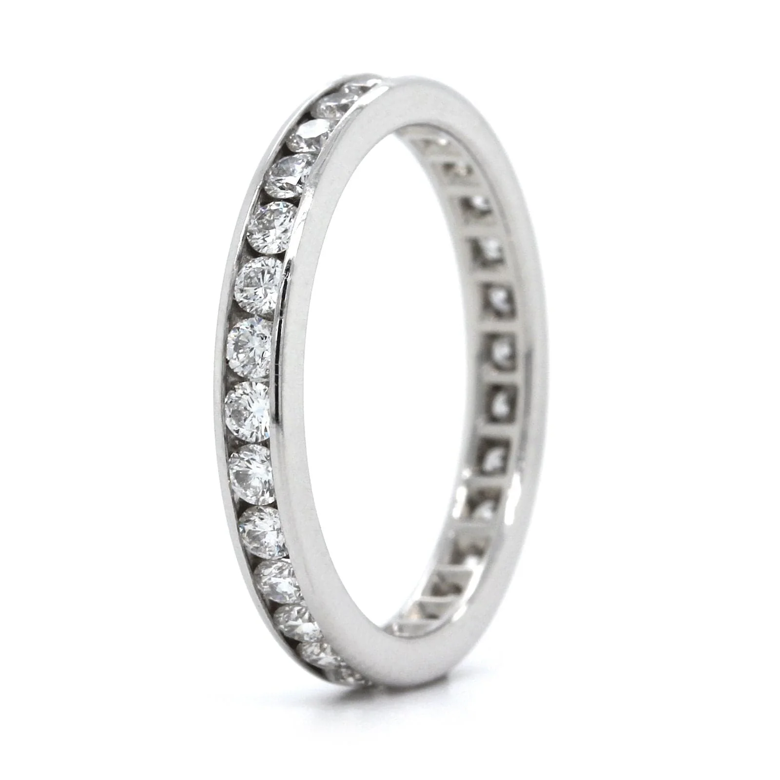 Platinum Channel Set Diamond Eternity Band - Image 2