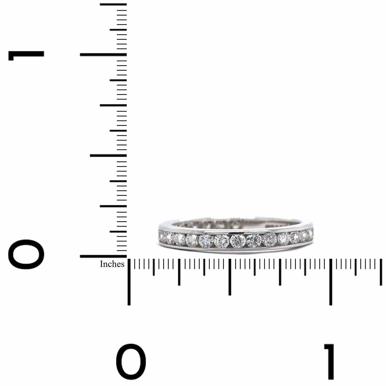 Platinum Channel Set Diamond Eternity Band - Image 3