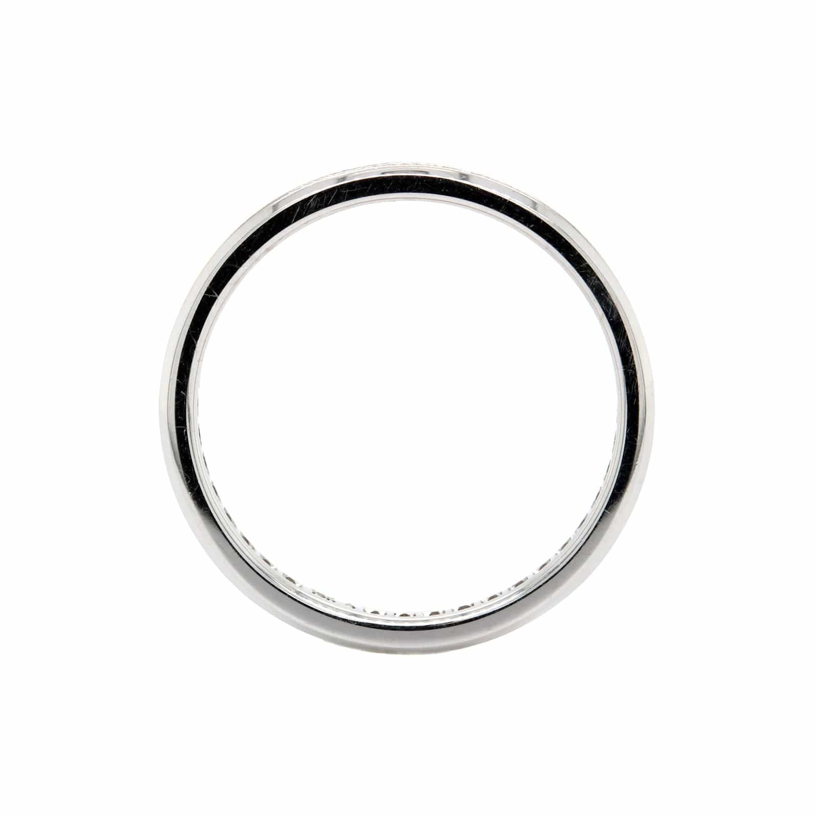 18K White Gold Channel Set Diamond Eternity Band - Image 3