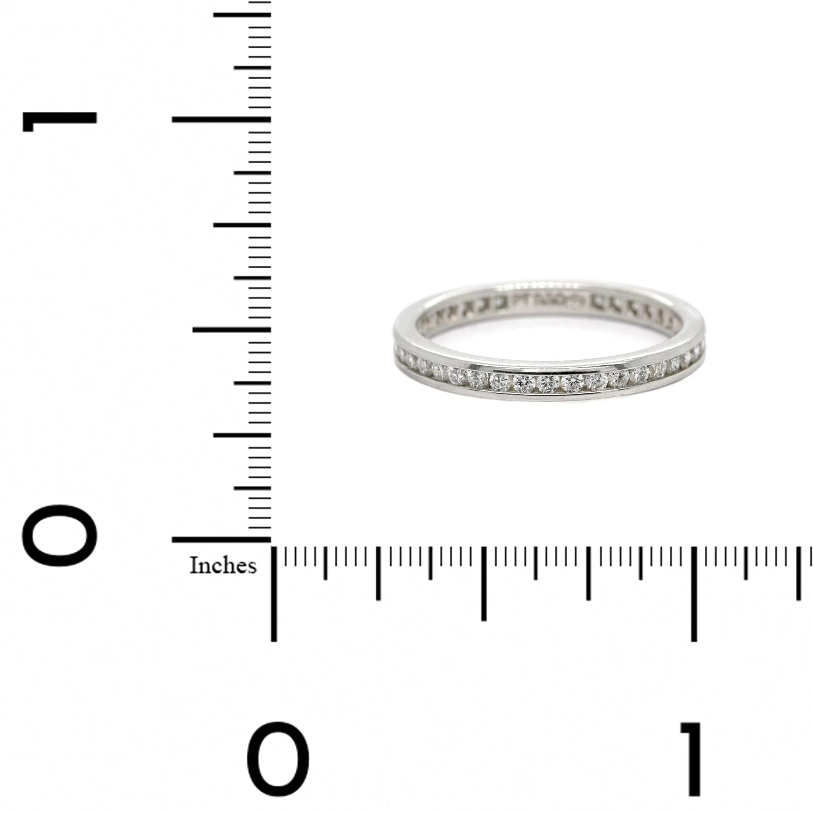 Platinum Channel Set Round Diamond Eternity Band - Image 4