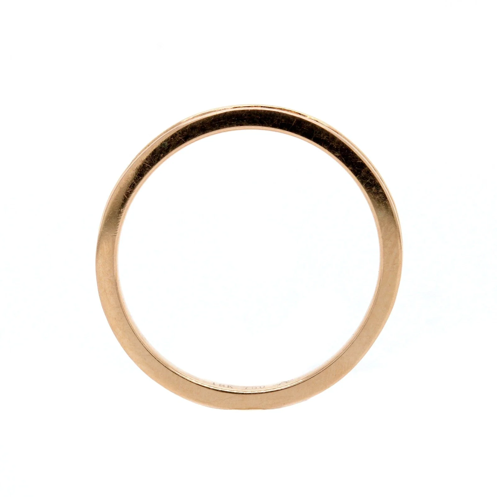 18K Rose Gold Channel Set Diamond Eternity Band - Image 3